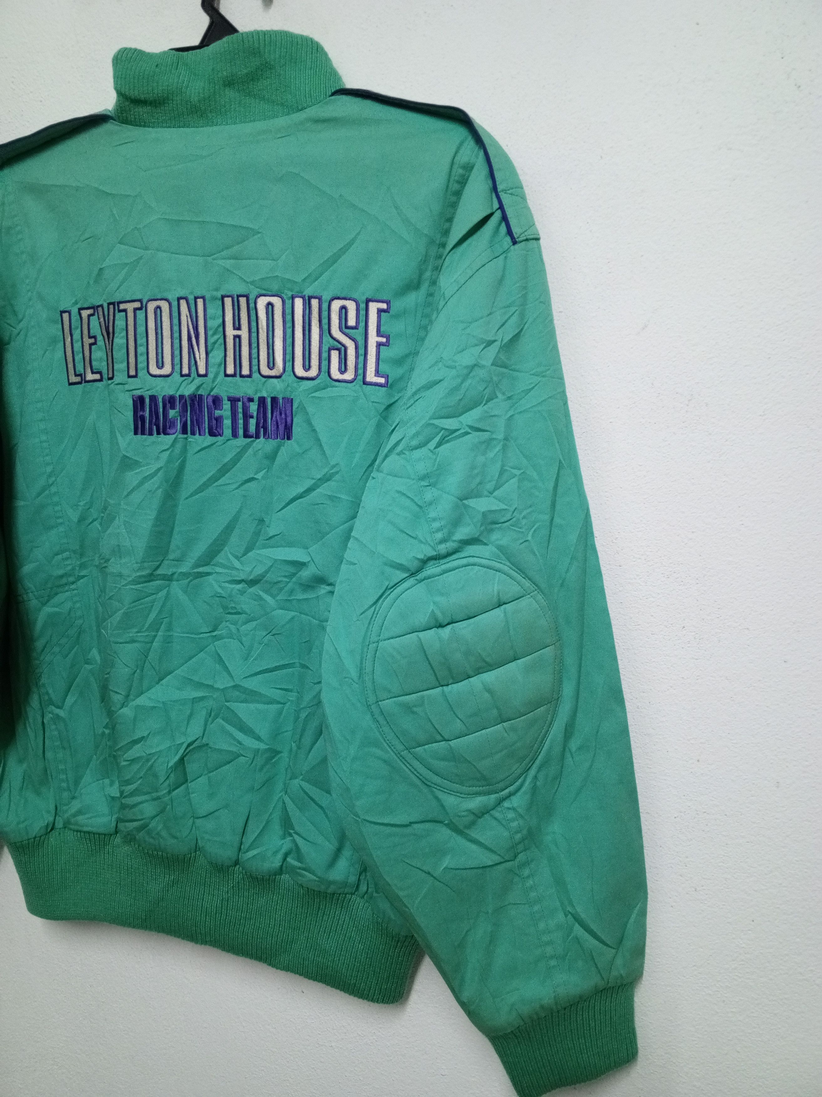 Formula 1 vintage Leyton house jacket embroidery turquoise streetwear Size US M / EU 48-50 / 2 - 8 Thumbnail