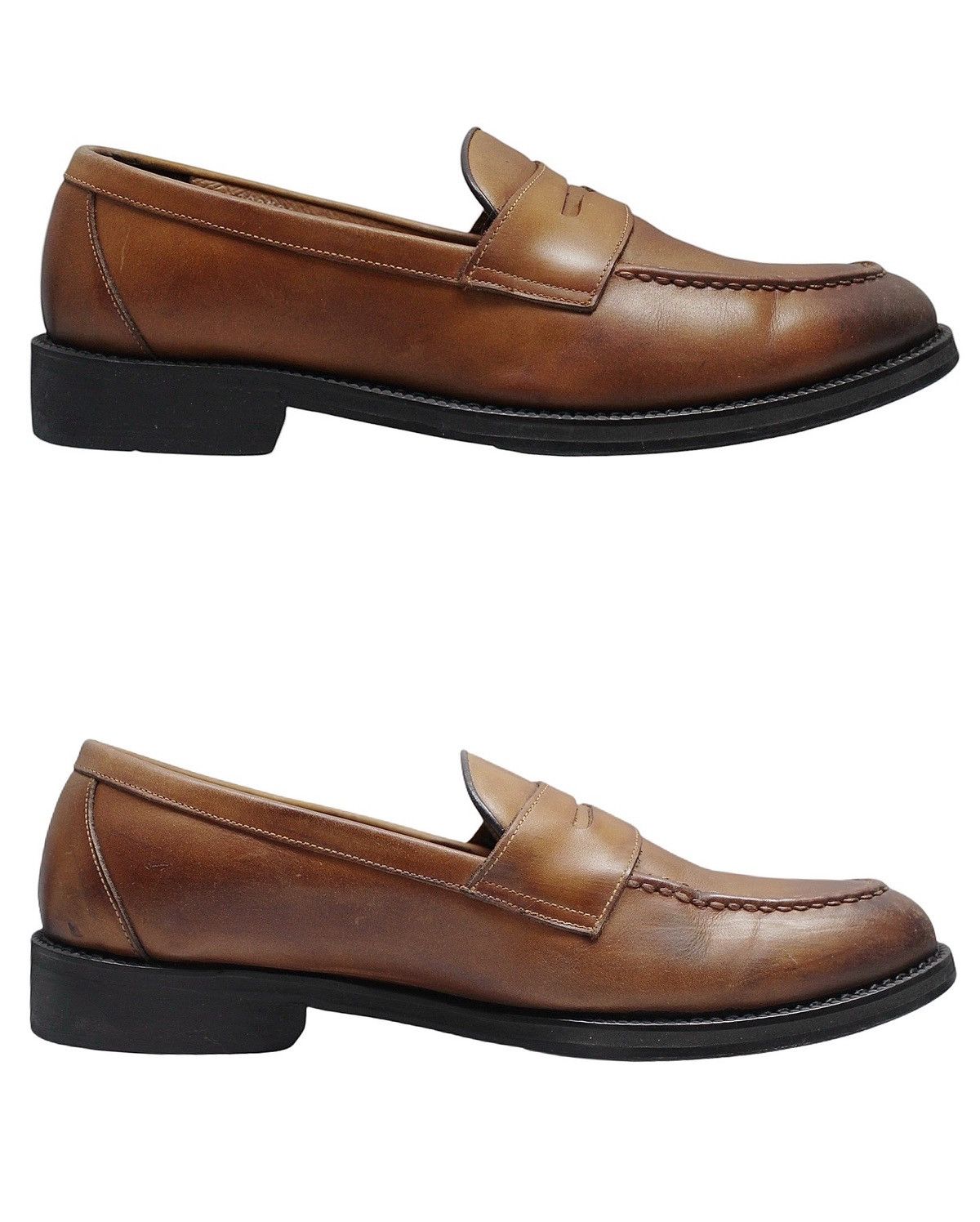 Vintage 2010S BELLO SHOEMAKER HANDMADE PENNY LOAFERS Size US 8 / EU 41 - 5 Thumbnail