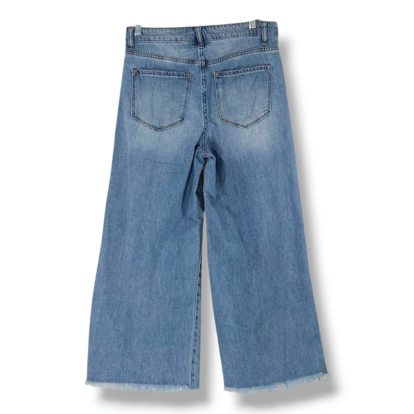Other EUC Vervet Olivia Distressed Crop Wide Leg Jeans Sz. 26x24 Size 26" / US 2 / IT 38 - 3 Thumbnail