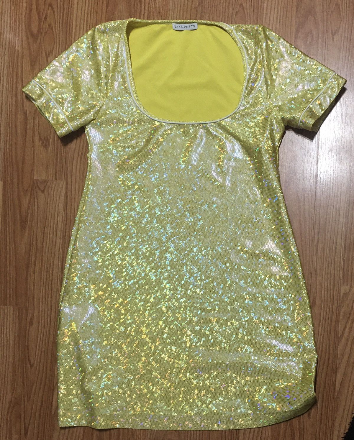 Saks Potts Saks Potts Yellow Citrus Shimmer Vision Dress Size 2/ S Size S / US 4 / IT 40 - 11 Thumbnail