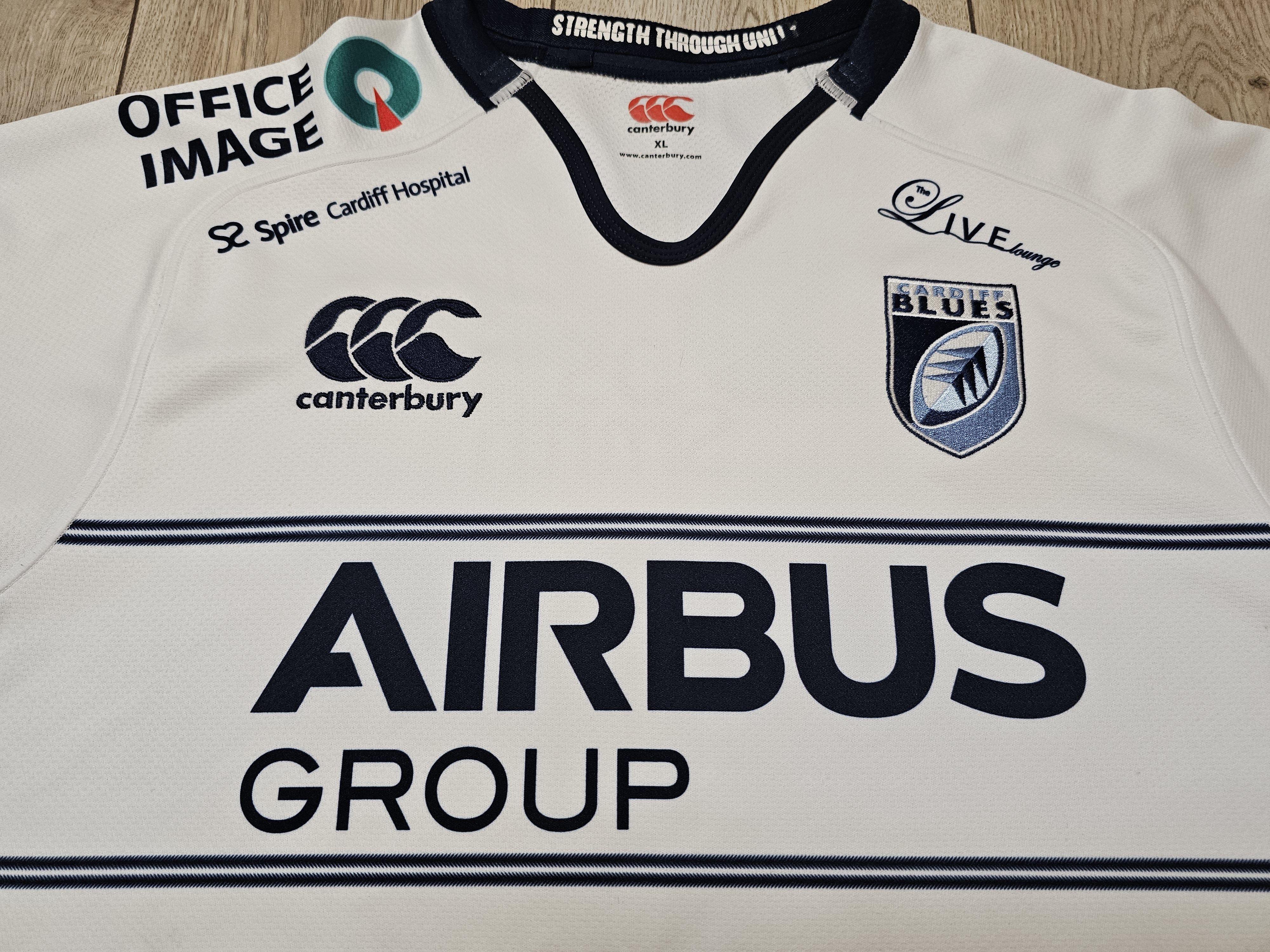 All Sport × Canterbury of New Zealand × Vintage CARDIFF BLUES RUGBY JERSEY WALES RUGBY JERSEY CARDIFF RUGBY Size US XL / EU 56 / 4 - 3 Thumbnail