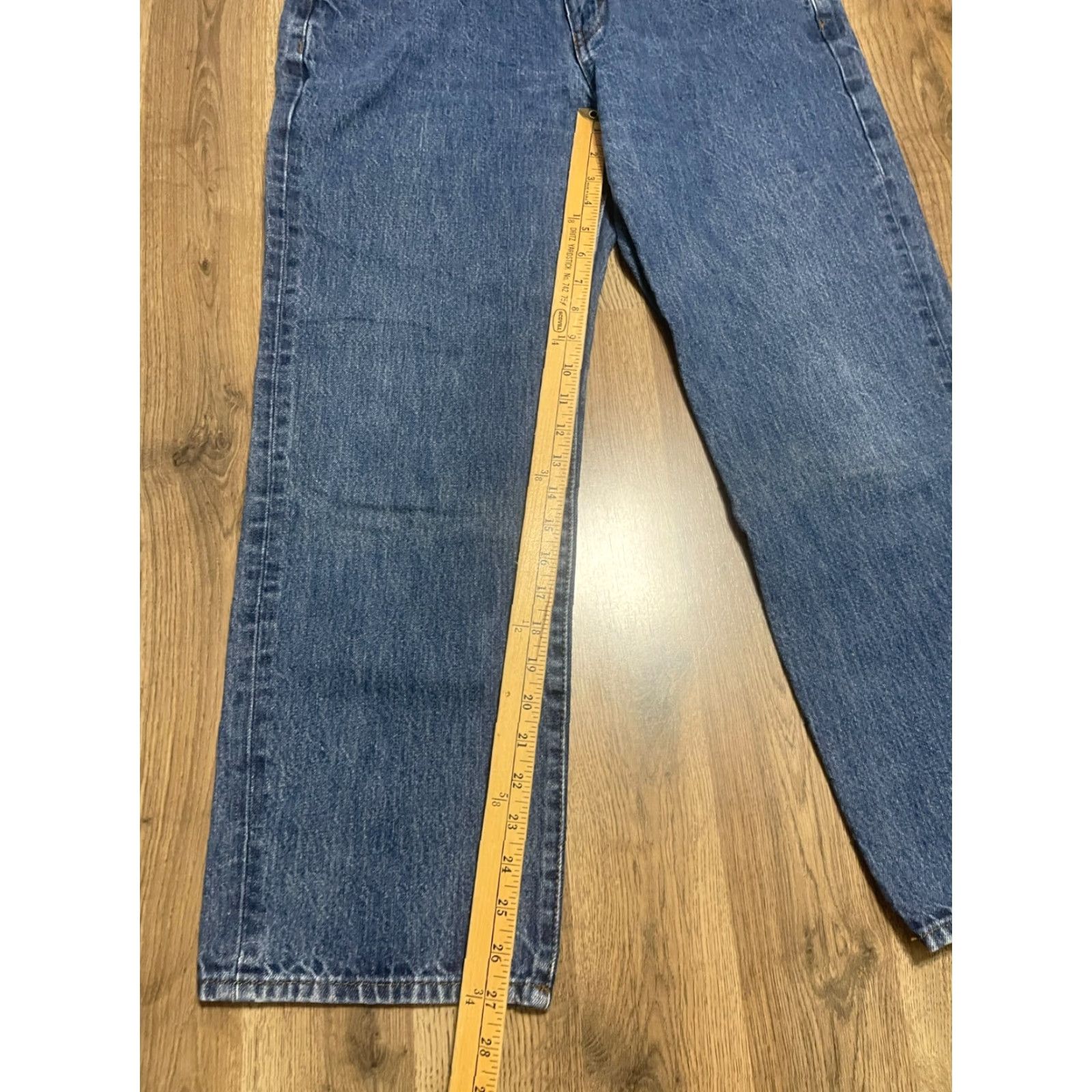 Chaps CHAPS Jeans Men's 36x30 Blue Denim Straight Leg 5-Pockets Dark Wash Regular Inseam 30 in Jeans Mens Size US 36 / EU 52 - 7 Thumbnail