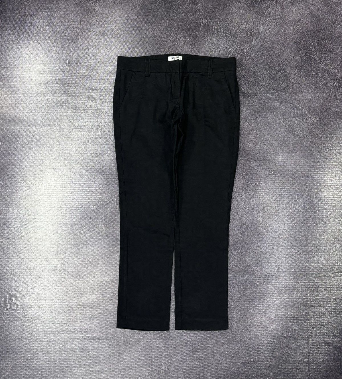 Moschino Vintage Moschino Women’s Flowers Pattern Luxury Black Pants Size 28" / US 6 / IT 42 - 1 Thumbnail
