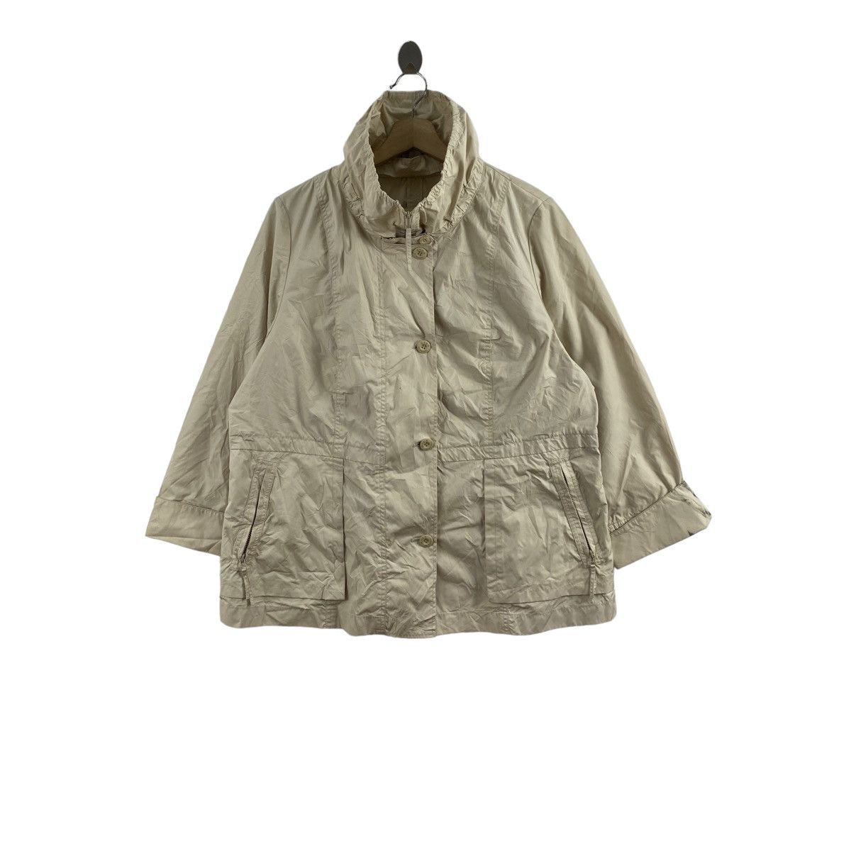 Vintage Vintage EVEX by KRIZIA Italian Designer Cream Bomber Jacket Size US L / EU 52-54 / 3 - 1 Thumbnail