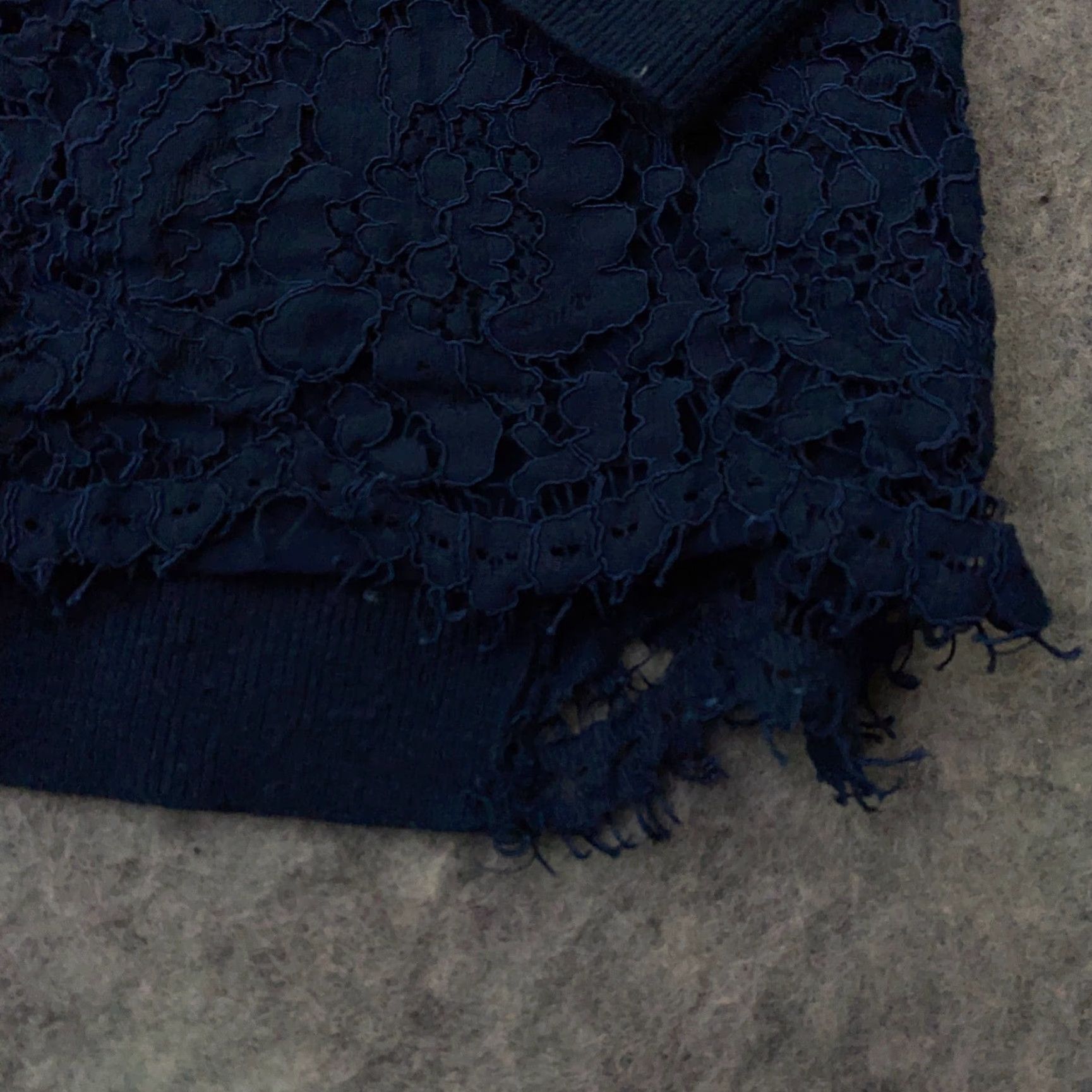 White House Black Market White House Black Market Shirt Top Small Blue Lace Layered Long Sleeve Womens Size S / US 4 / IT 40 - 6 Thumbnail