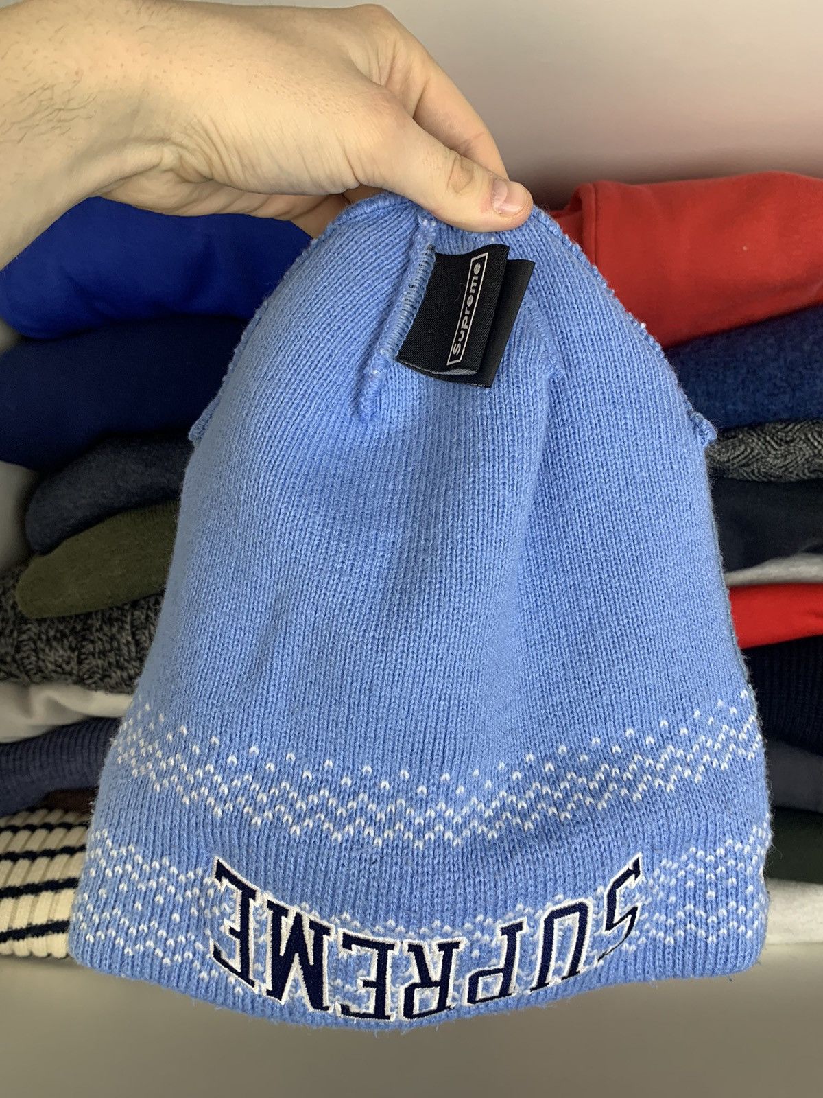 New Era × Supreme Supreme New Era Split Beanie Hat Size ONE SIZE - 15 Thumbnail