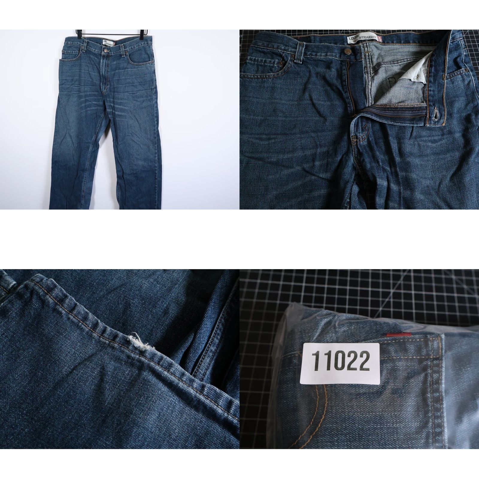 Levi's VINTAGE Levi's 569 Jeans Men 36 x 30 Blue Denim Skater 90s Grunge Retro Shirt? Size US 36 / EU 52 - 10 Thumbnail