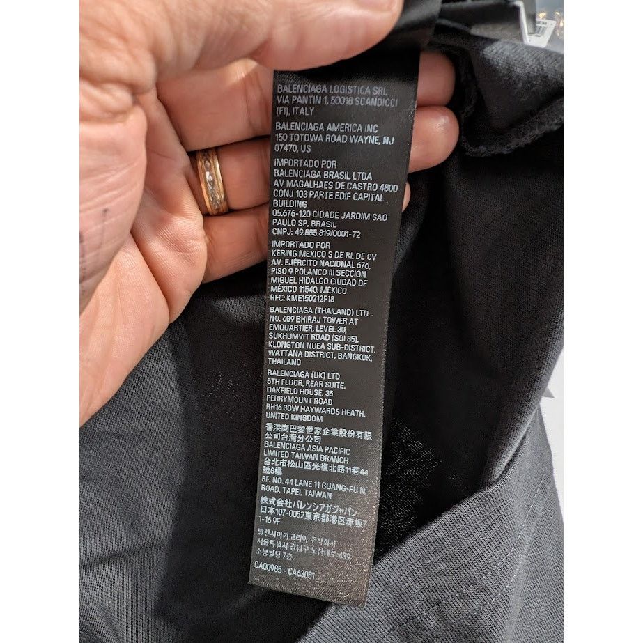 Balenciaga × Under Armour o1rshd1 Q:2 / Print Vint Medium Fit T-Shirt in Black Size US S / EU 44-46 / 1 - 20 Thumbnail