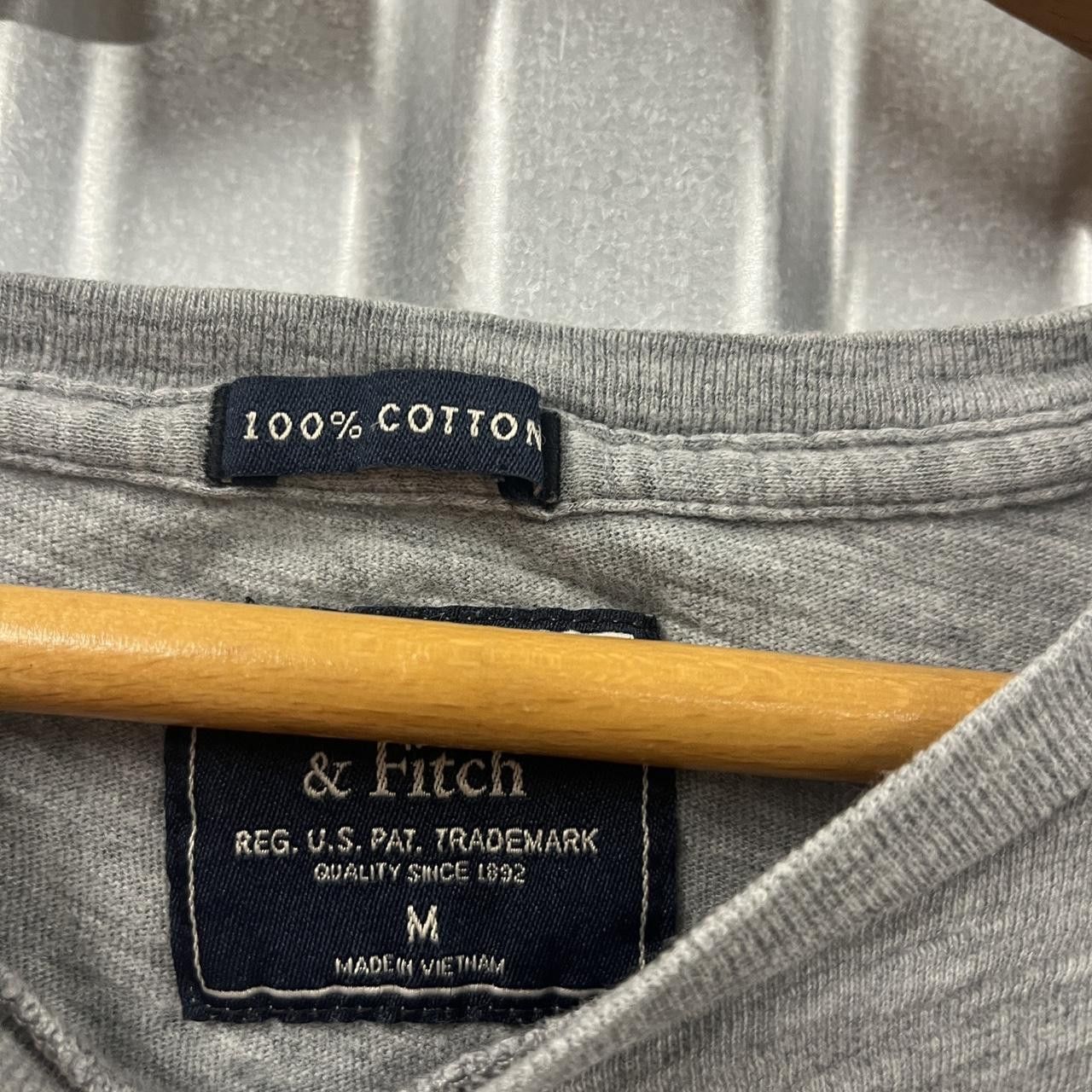 Abercrombie & Fitch Y2K Abercrombie And Fitch Grey Spell Out Logo T Shirt M Size US M / EU 48-50 / 2 - 3 Thumbnail