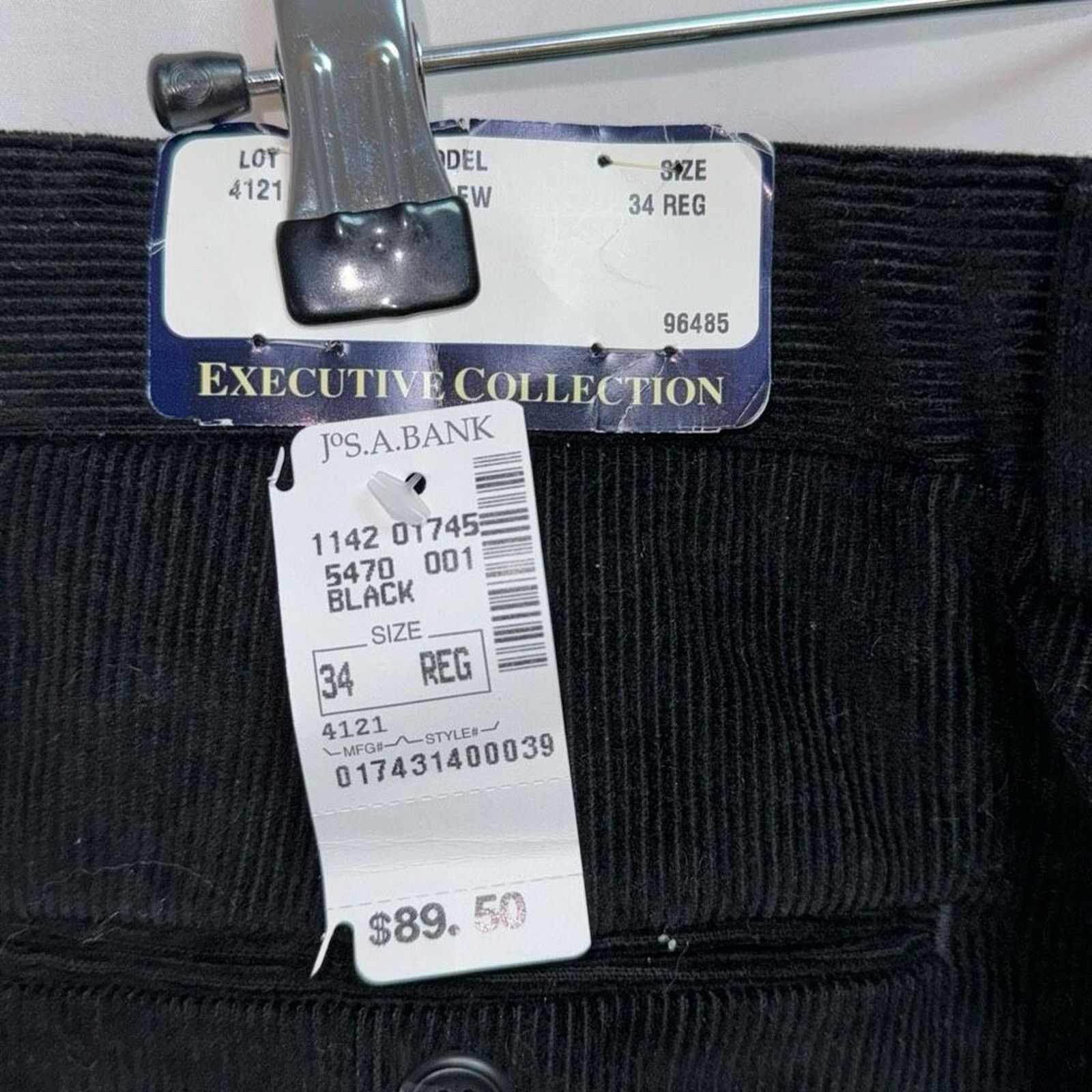 Jos. A. Bank Jos A. Bank Black Corduroy Pants | Sz 34, NWT Size US 34 / EU 50 - 4 Thumbnail