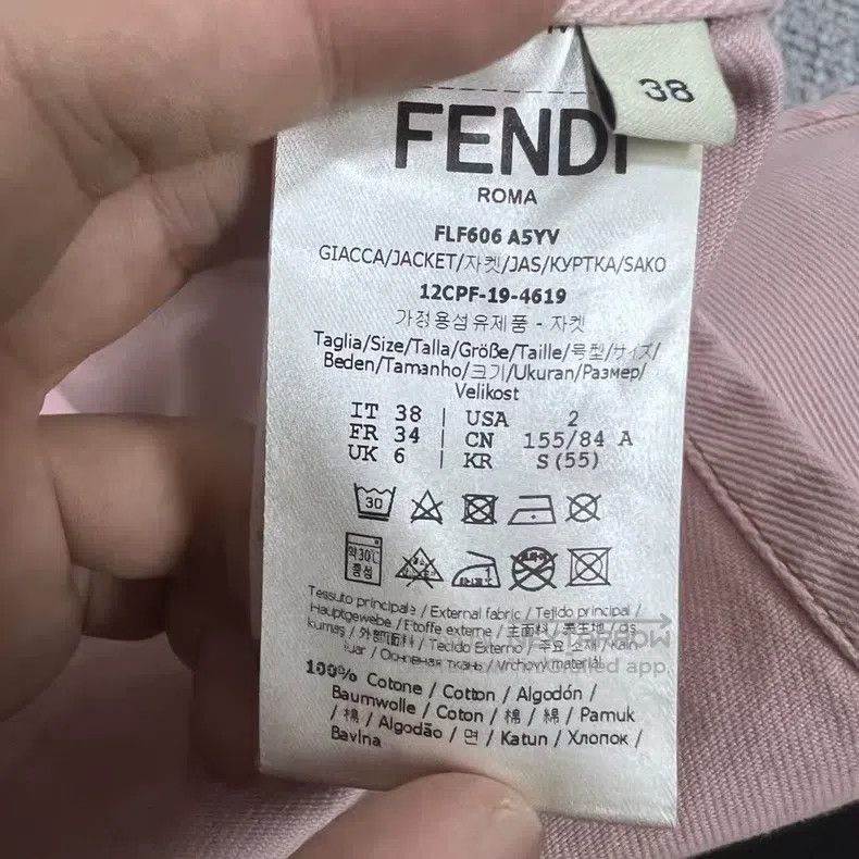 Fendi Fendi Pink Denim Jacket Size XS / US 0-2 / IT 36-38 - 4 Thumbnail