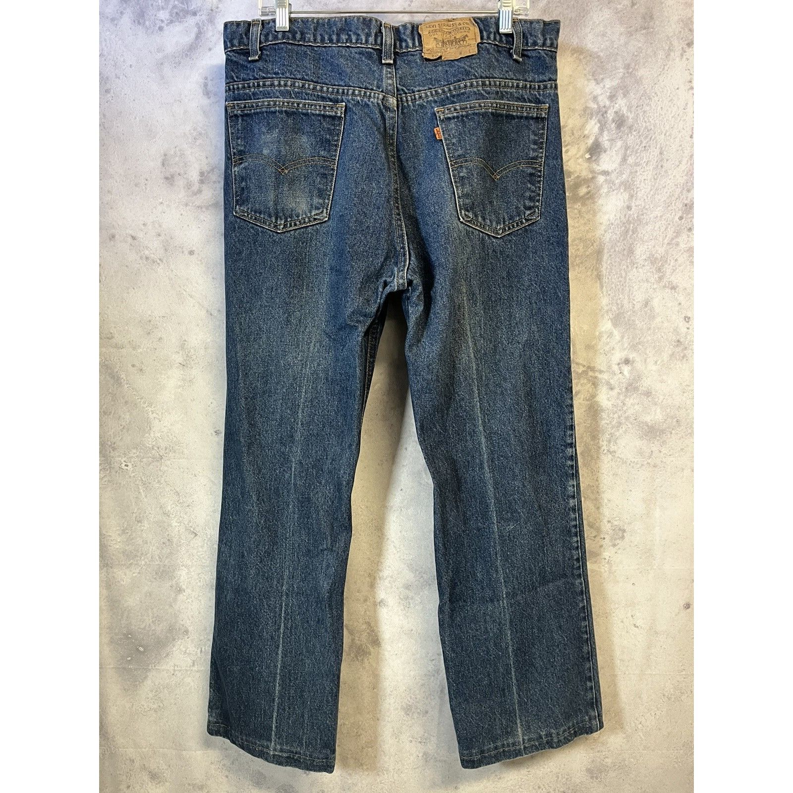 Levi's Vintage 80s Levis 517 Orange Tab Dark Wash Jeans Mens 38x31 Size US 38 / EU 54 - 2 Thumbnail