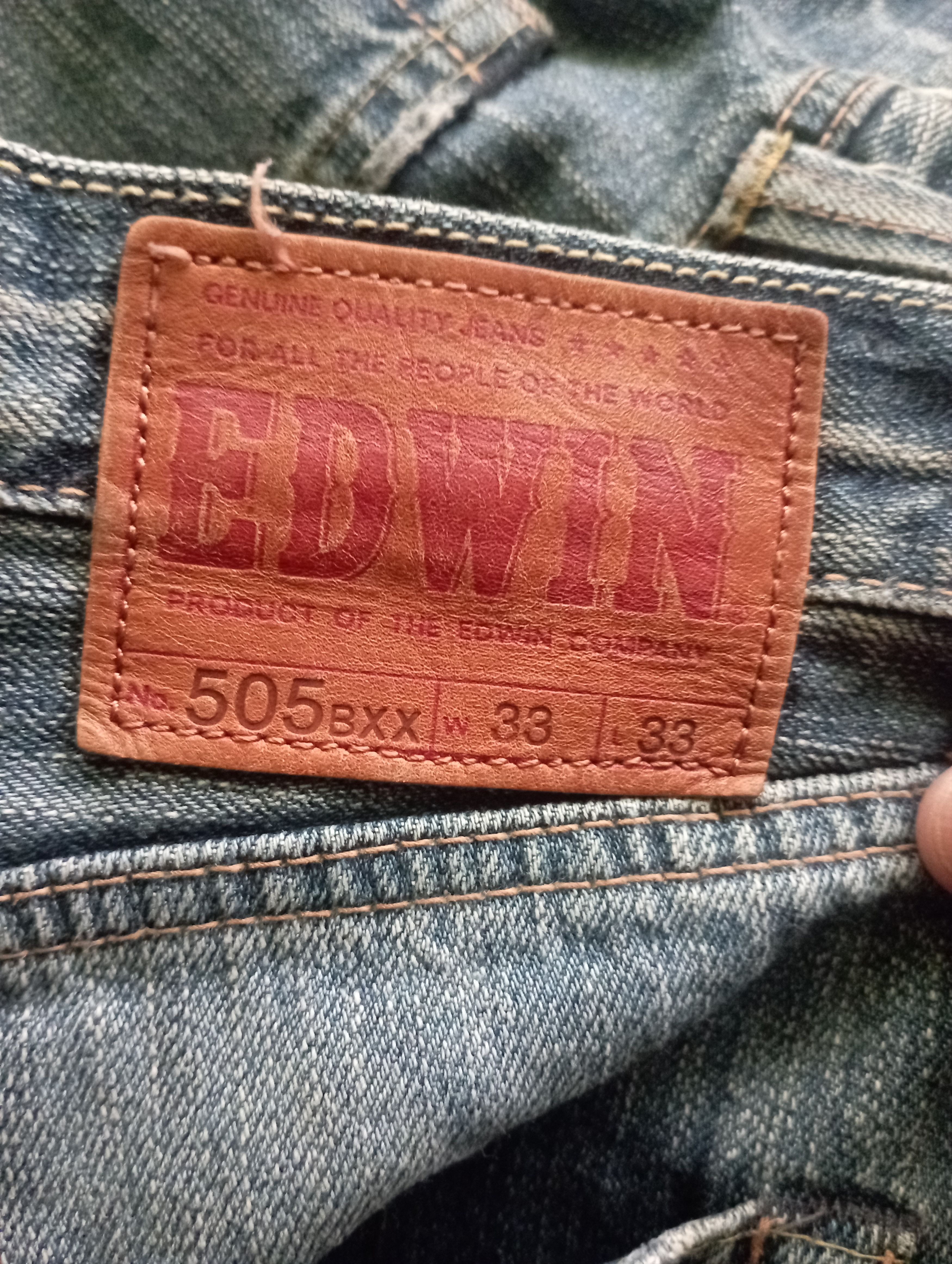 Sugar Cane Vintage Selvedge Redline Edwin 505 BXX Distressed Denim Size US 34 / EU 50 - 19 Thumbnail