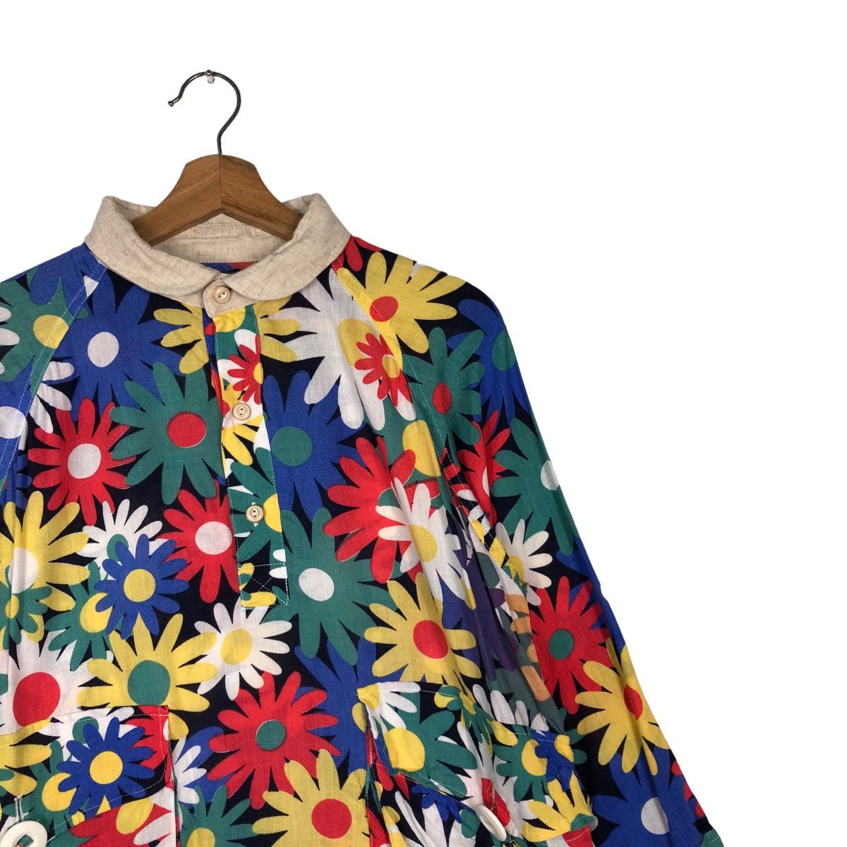 go slow caravan VINTAGE SHIRT CHORE JACKET GO SLOW CARAVAN FULLPRINT FLOWER Size US M / EU 48-50 / 2 - 9 Thumbnail