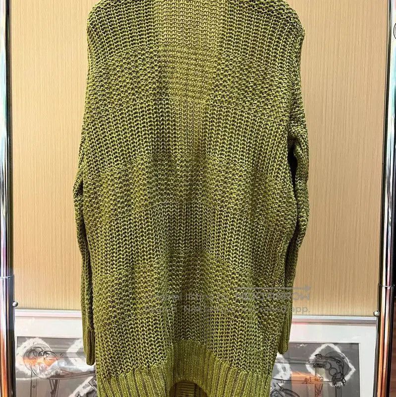 Burberry Burberry Green Cotton Blend Cardigan for Women. Size XXS / US 00 / IT 34 - 3 Thumbnail