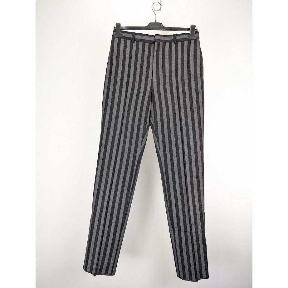Saint Laurent Paris o1rshd1 Tailleur Rayure Brossee Pant in Gris Anthr Size US 32 / EU 48 - 1 Thumbnail