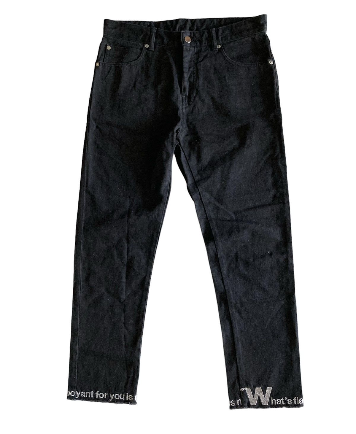 Maison Margiela FW15 MM6 Maison Margiela Black Jeans Size US 31 - 1 Thumbnail