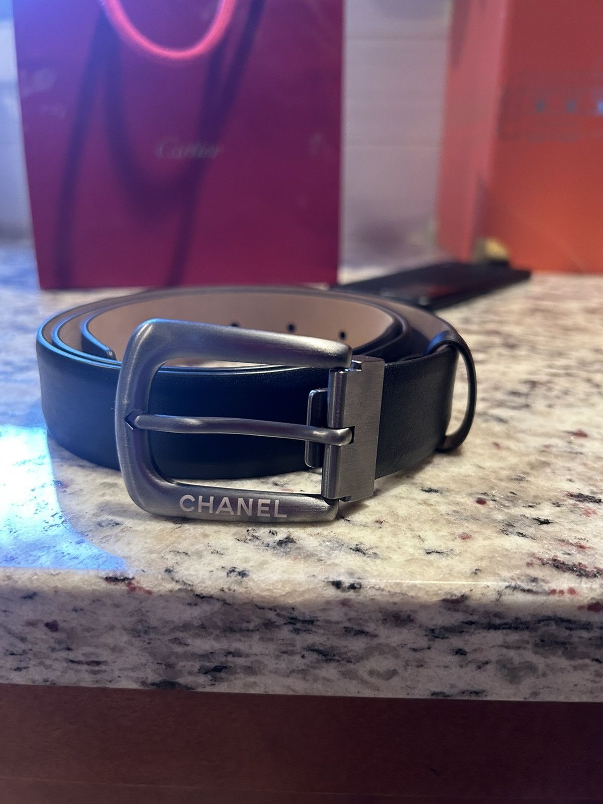 Chanel men belt best sale