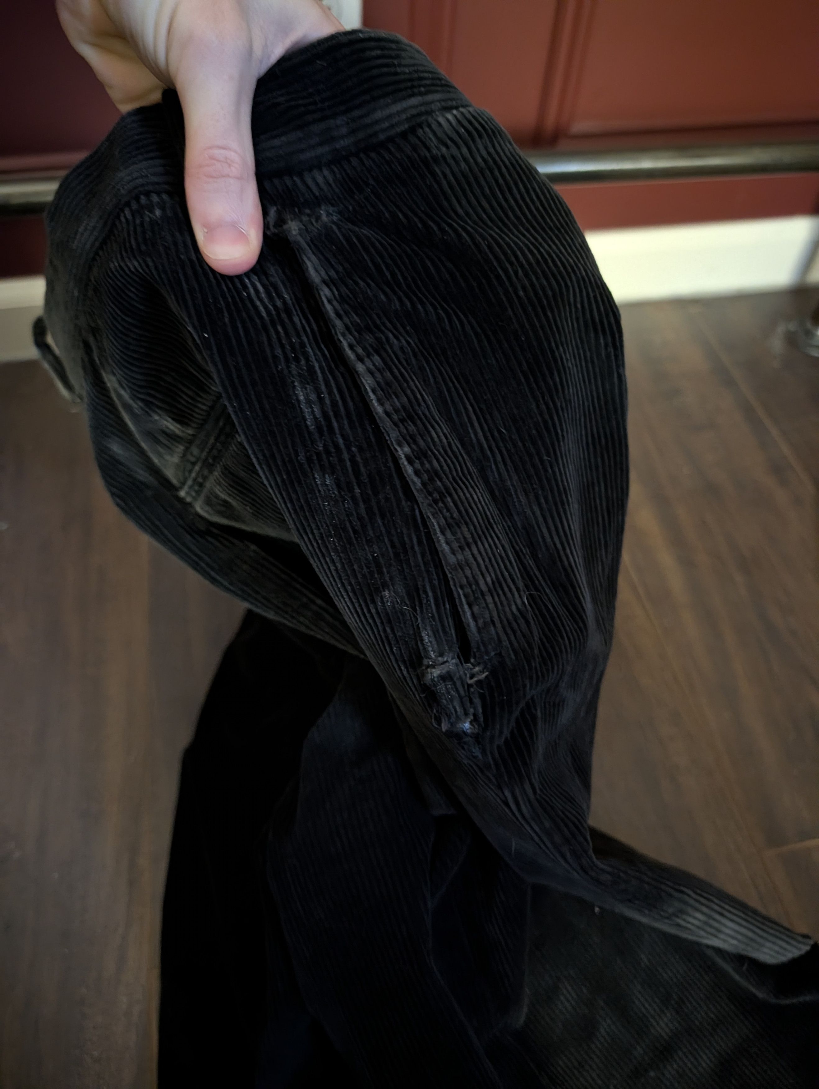 Bullock & Jones Vintage black corduroy cuffed MiUSA tailored pants 35" Size US 35 - 9 Thumbnail