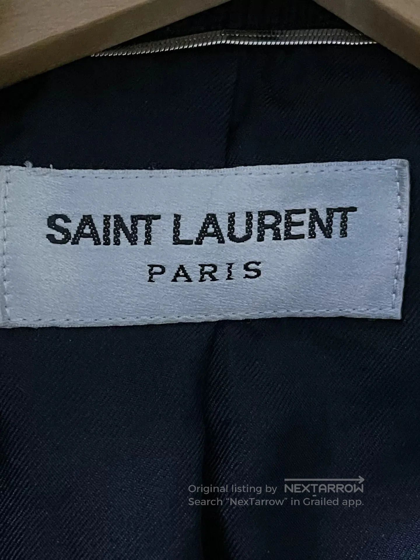 Saint Laurent Paris saint laurent baseball jacket in navy blue. Size US L / EU 52-54 / 3 - 2 Thumbnail