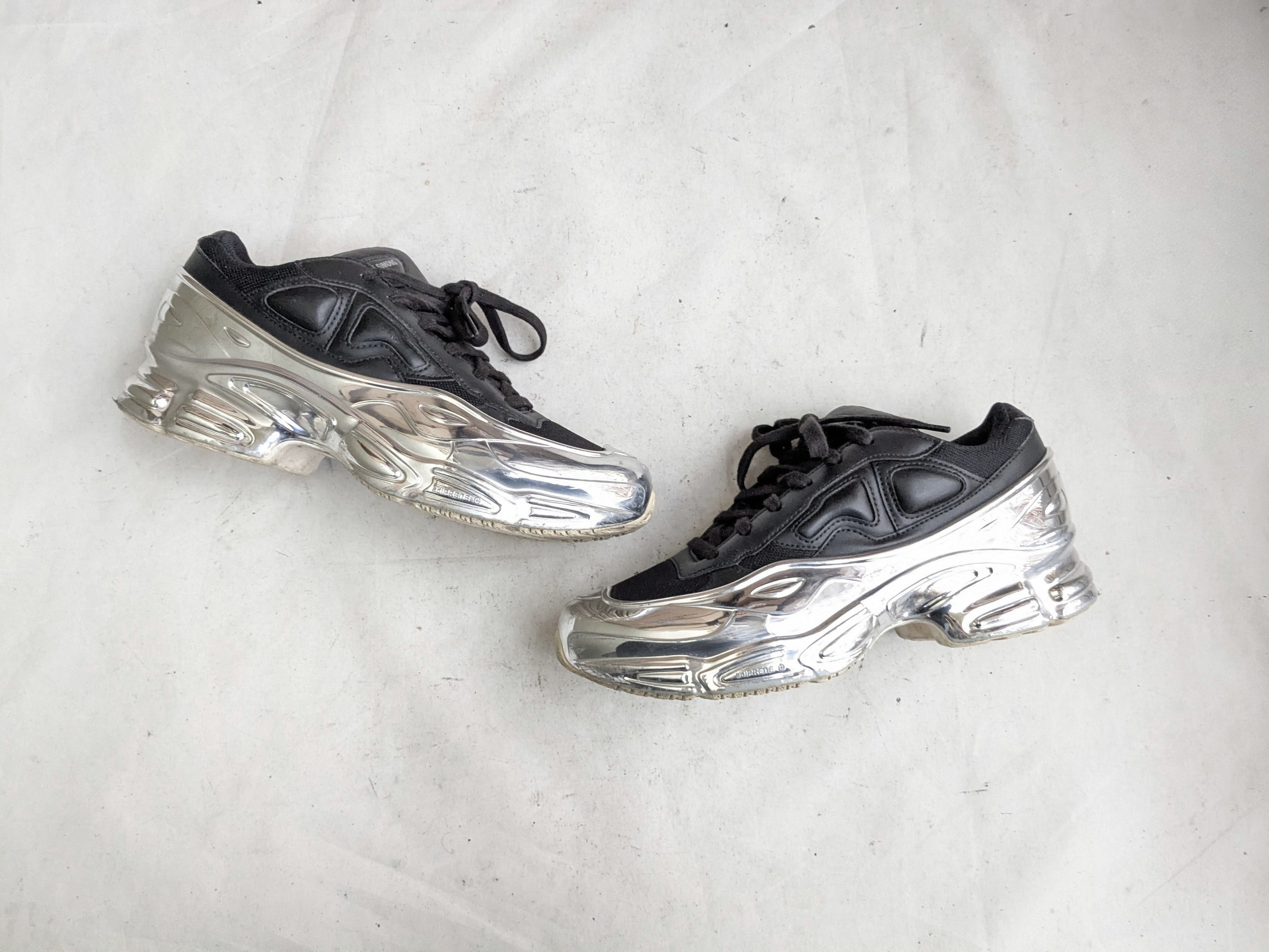 Raf Simons Adidas x Raf Simons Ozweego Mirrored 7.5 Black Silver Size US 7.5 / EU 40-41 - 1 Thumbnail