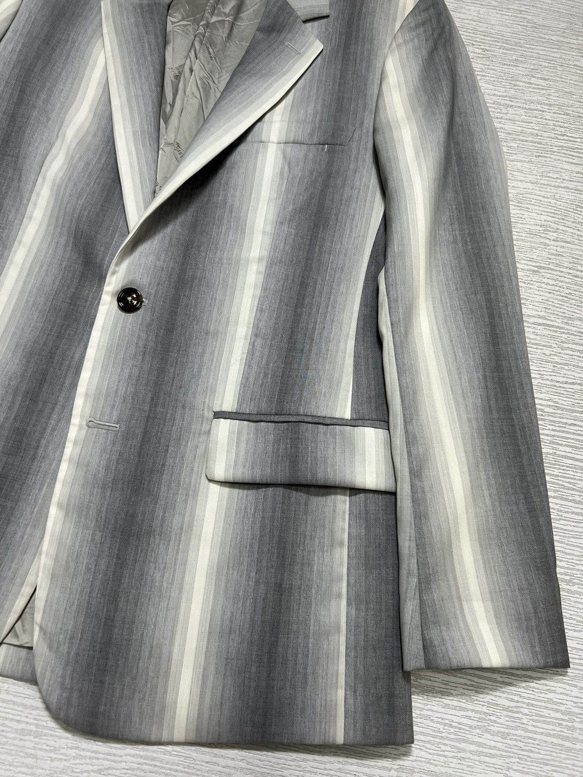 Maison Margiela Maison Margiela - S/S 13’ - Vertical Striped Blazer Size 46S - 7 Thumbnail