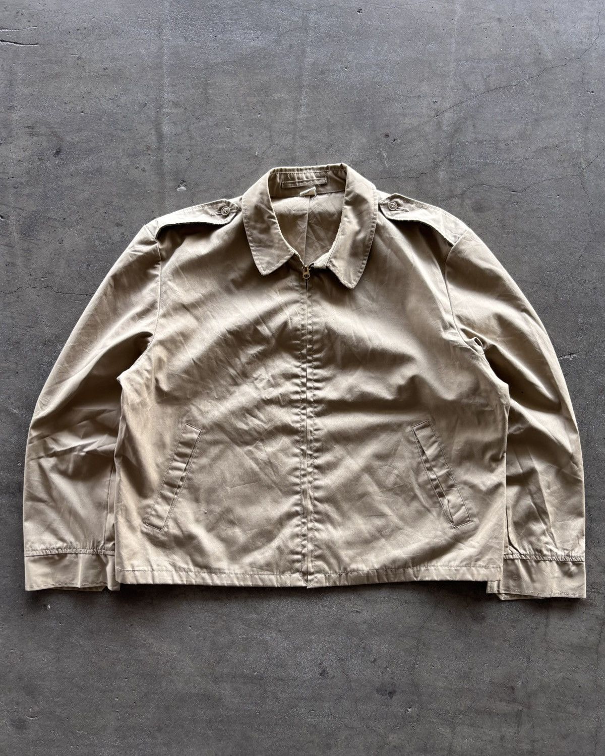 Vintage 70s Geighton Beige Work Jacket Size US L / EU 52-54 / 3 - 1 Thumbnail