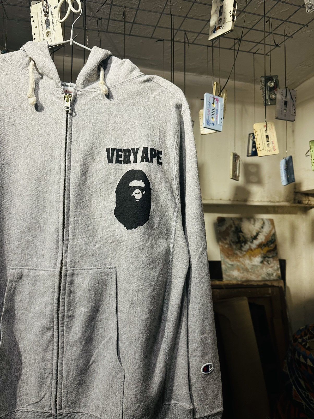 Bape × Champion Very Ape x Champion zip up Size US L / EU 52-54 / 3 - 2 Thumbnail