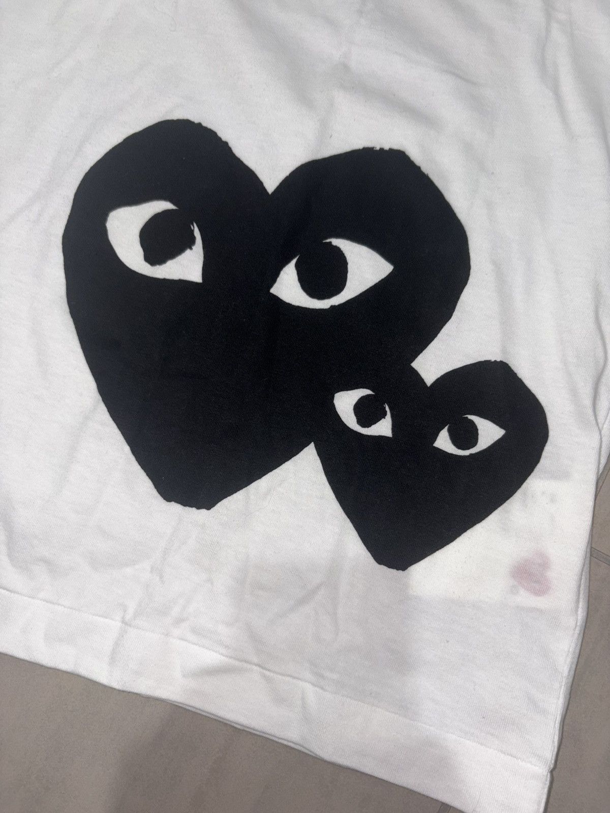Comme des Garcons PLAY Black Heart oversized T-shirt Size US S / EU 44-46 / 1 - 2 Thumbnail