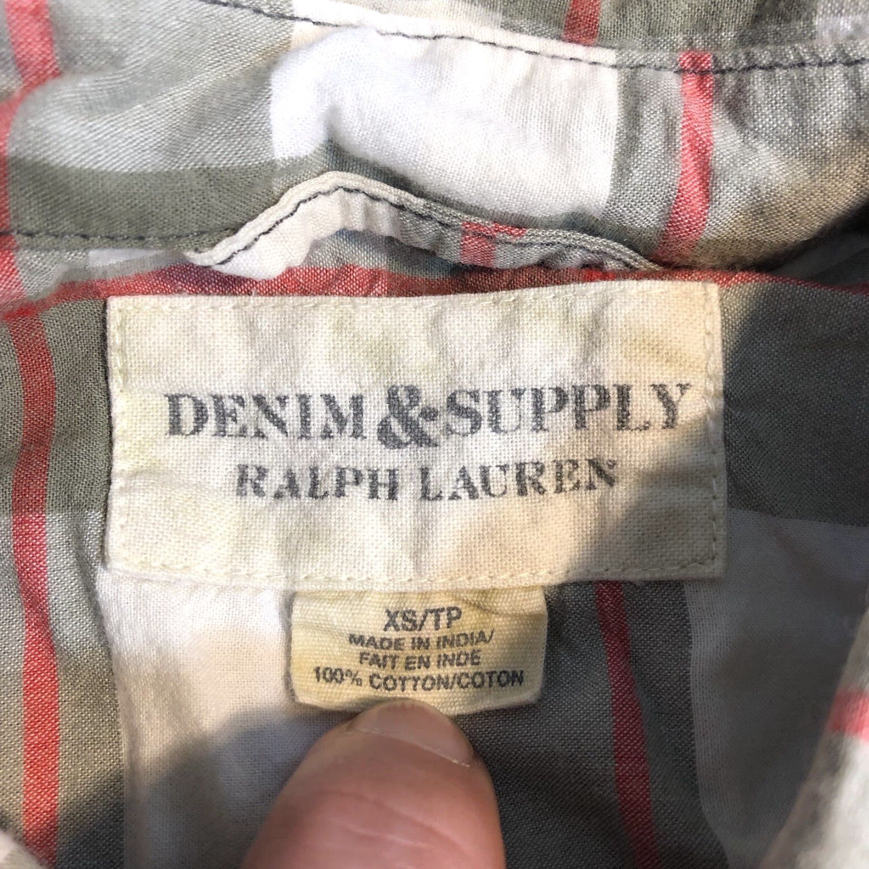 Ralph Lauren Ralph Lauren Denim & Supply Shirt Womens XS Plaid Button Up Tag Size XS / US 0-2 / IT 36-38 - 4 Thumbnail