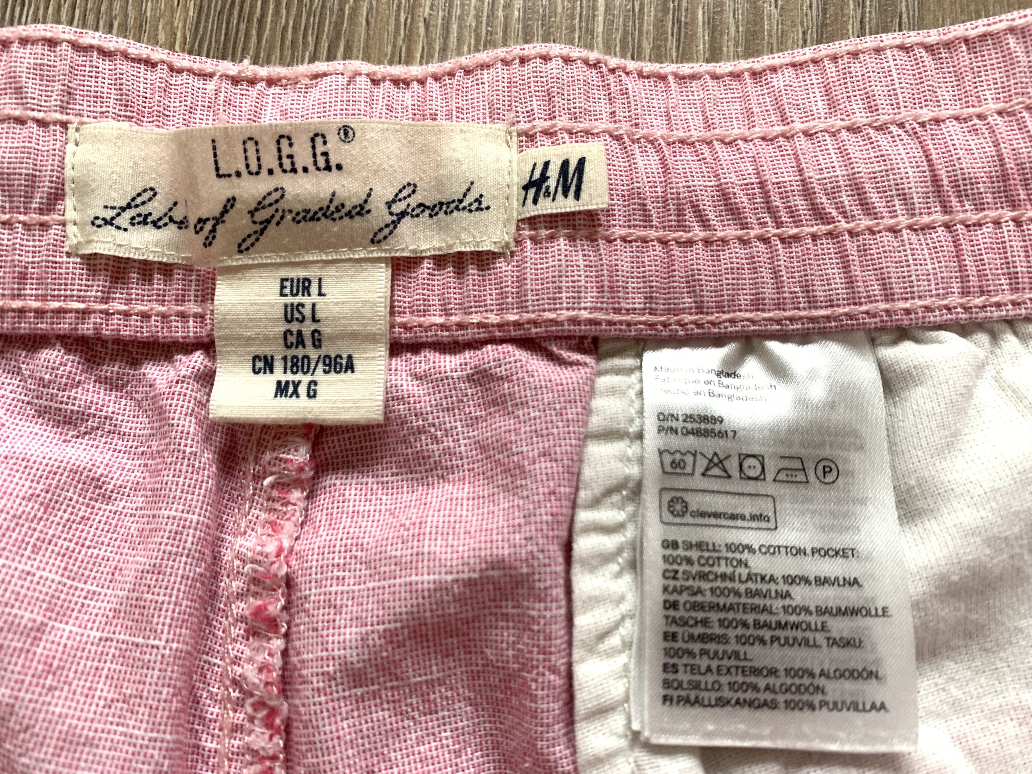 H&M H&M Mens Cotton Pink Shorts Size US 34 / EU 50 - 5 Thumbnail