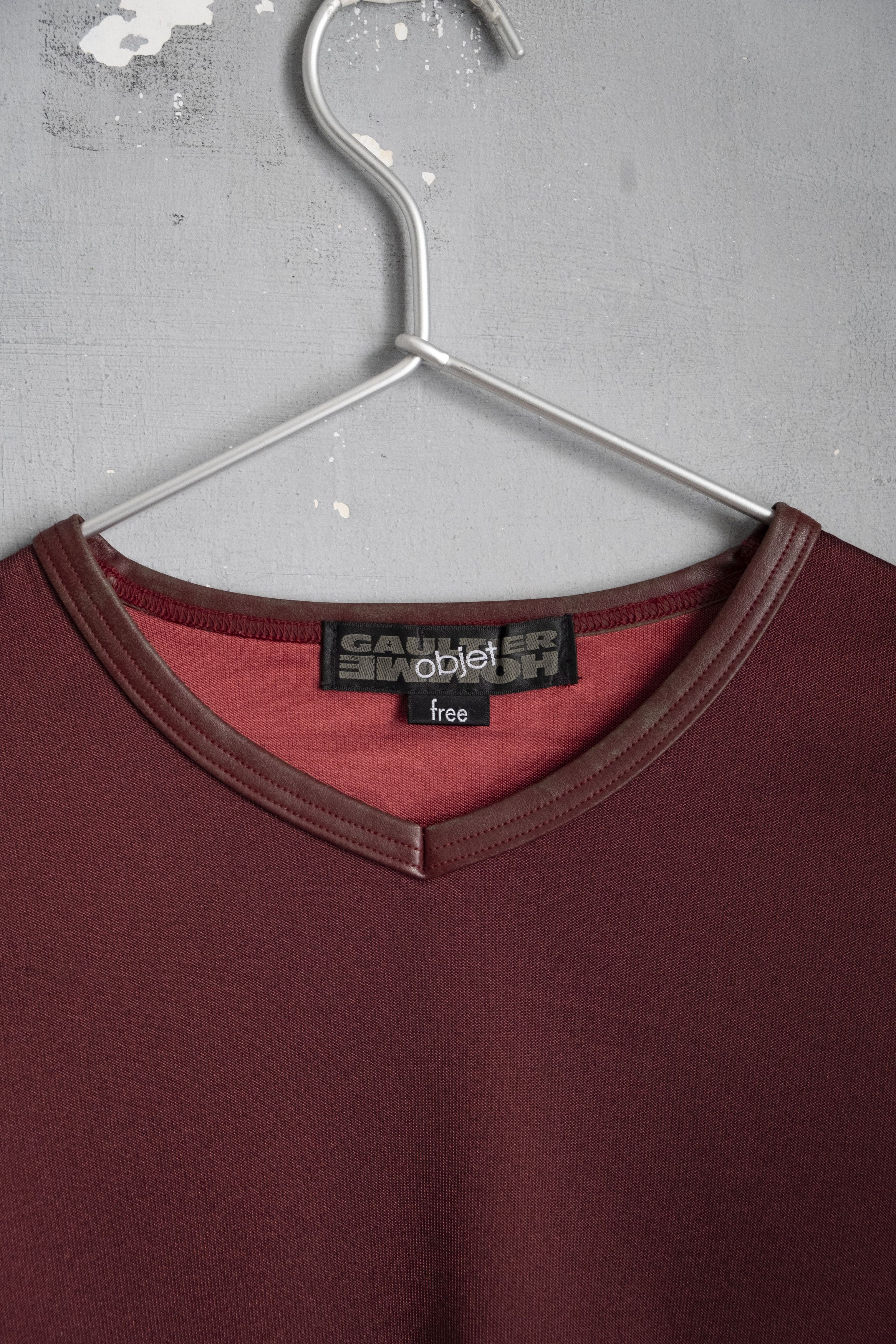 Jean Paul Gaultier Jean-Paul Gaultier Objet red longsleeve Size US M / EU 48-50 / 2 - 2 Thumbnail
