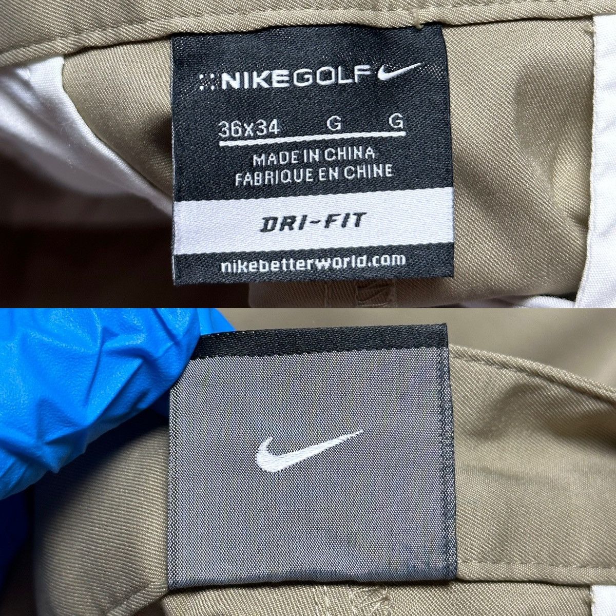 Nike Nike Golf Dri-Fit Golf Pants Trousers 36x34 Size US 36 / EU 52 - 14 Thumbnail