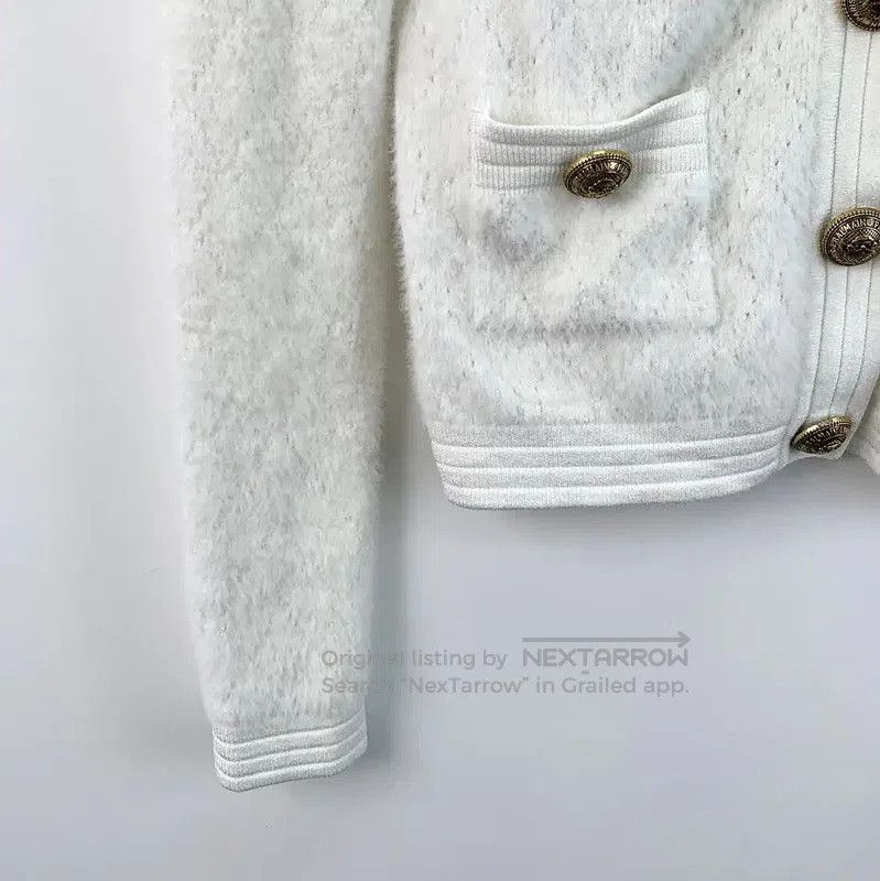 Balmain Balmain White Women's Cardigan in XS . Size XS / US 0-2 / IT 36-38 - 4 Thumbnail
