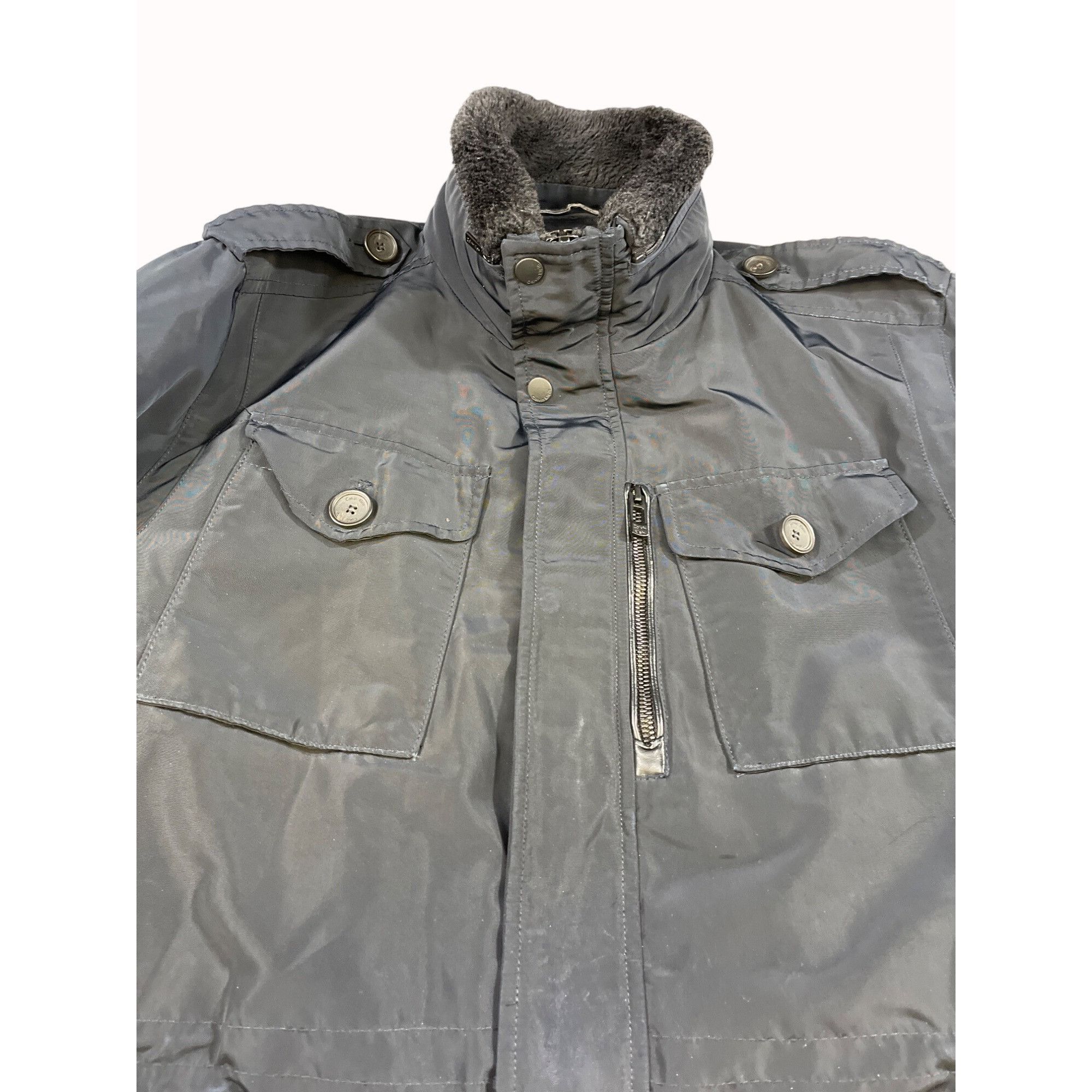 Calvin Klein Calvin Klein Men's Navy Blue Puffer Jacket Size L SKU 6283 Size US L / EU 52-54 / 3 - 3 Thumbnail