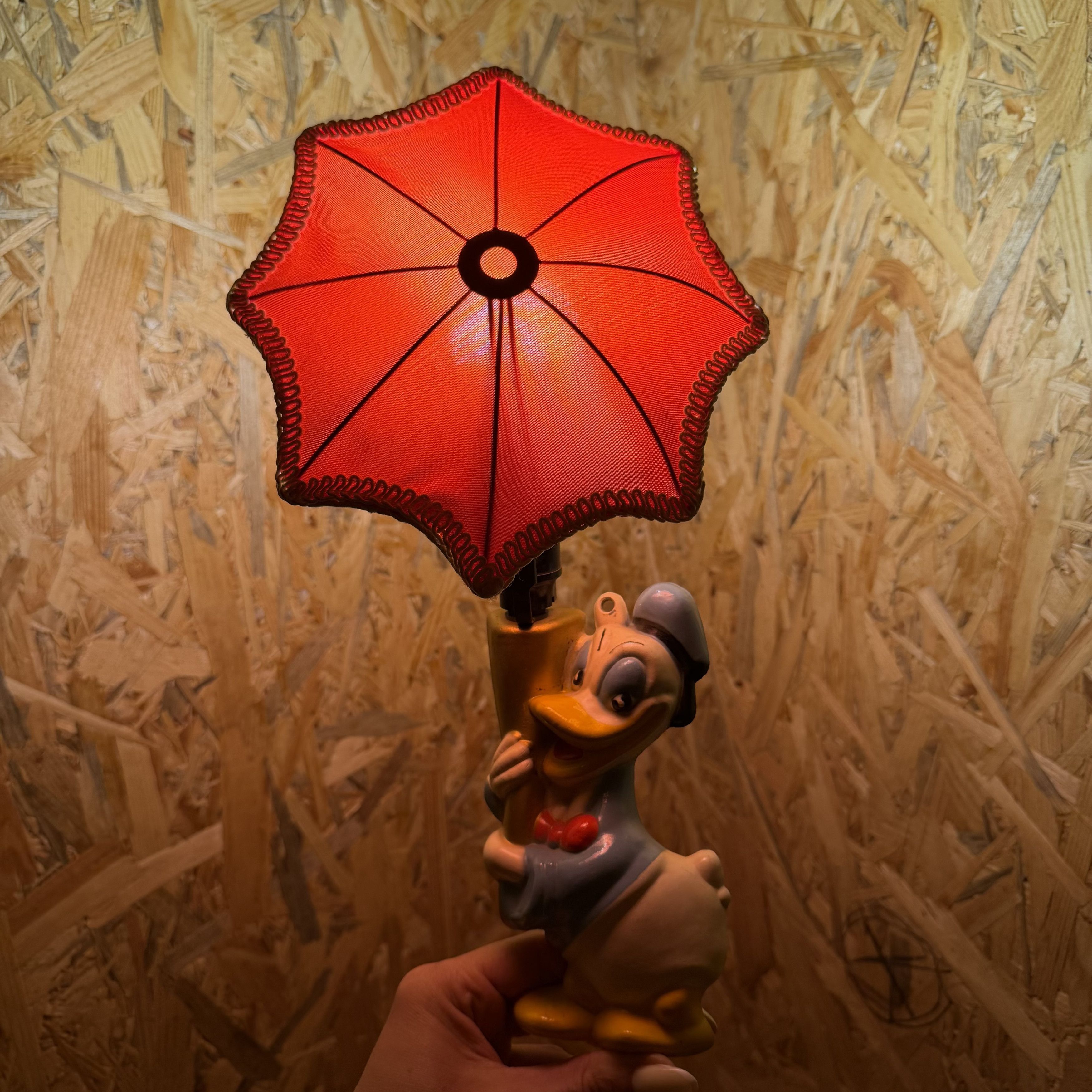Vintage Vintage Soviet Cartoon Duck Wall Lamp Night Light Umbrella Size ONE SIZE - 8 Thumbnail