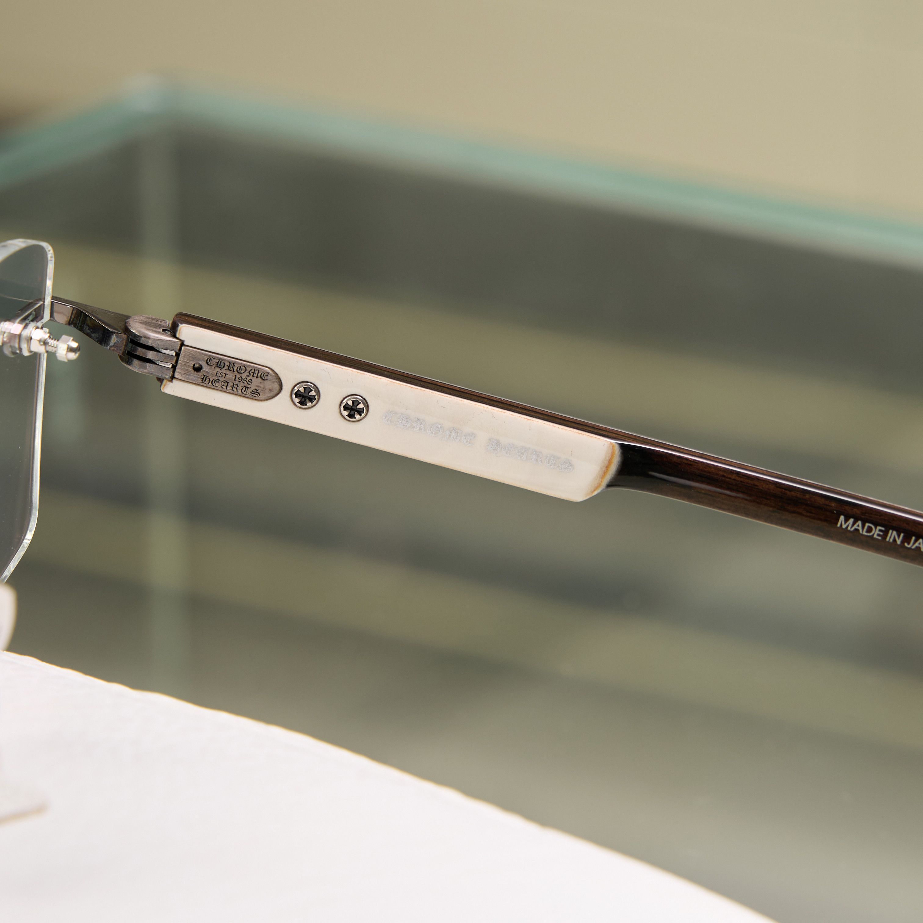 Chrome Hearts CHROME HEARTS DEEP II Antique Silver/White Ebony Wood-PV Size ONE SIZE - 4 Thumbnail