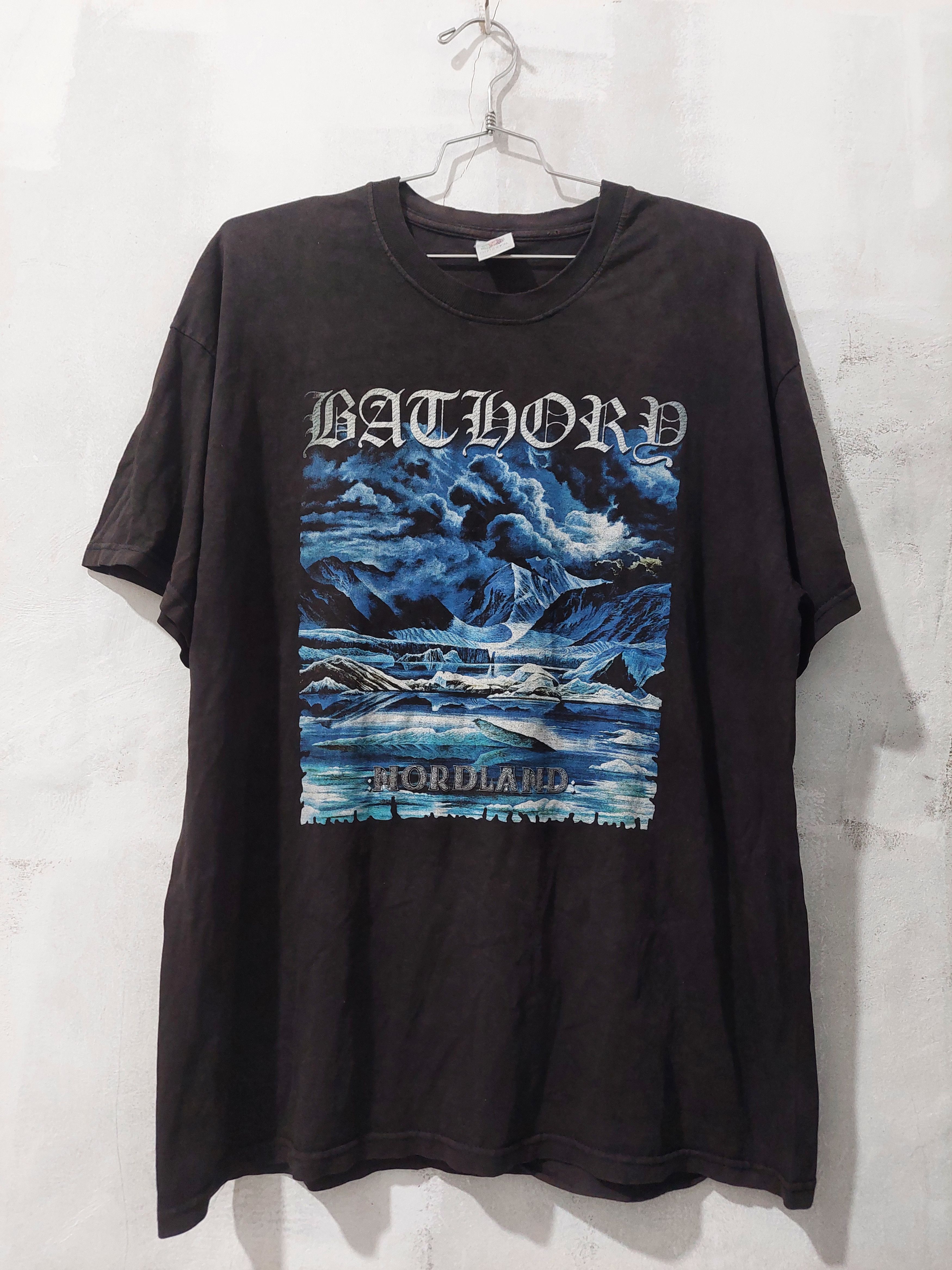 Image of Archival Clothing x Band Tees Vintage Bathory - Nordland in Black, Men's (Size XL)