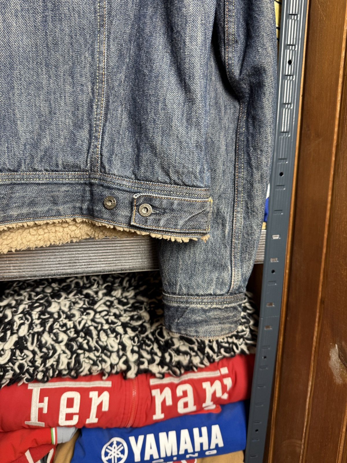 Diesel Diesel Denim Sherpa Jacket Jeans Avant-Garde Japan Size US L / EU 52-54 / 3 - 11 Thumbnail
