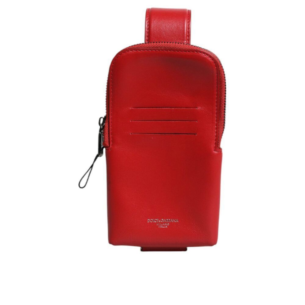 Dolce & Gabbana Dolce & Gabbana Red Leather Logo Zip Around Card Holder Wide Size ONE SIZE - 2 Thumbnail