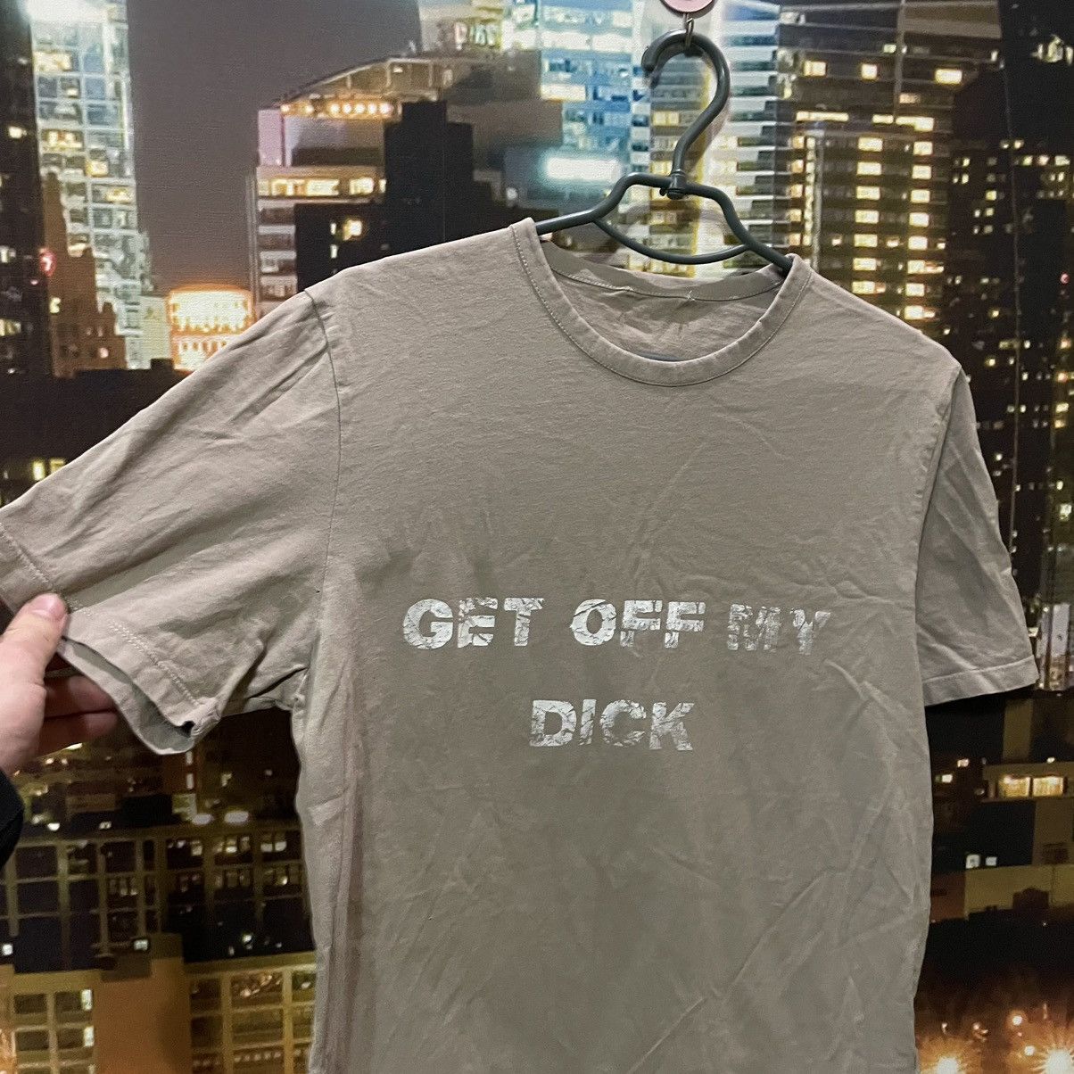 Band Tees VINTAGE 90S HUMOR TEE GET OFF MY DICK PENIS FUNNY PORNO XXX Size US M / EU 48-50 / 2 - 3 Thumbnail