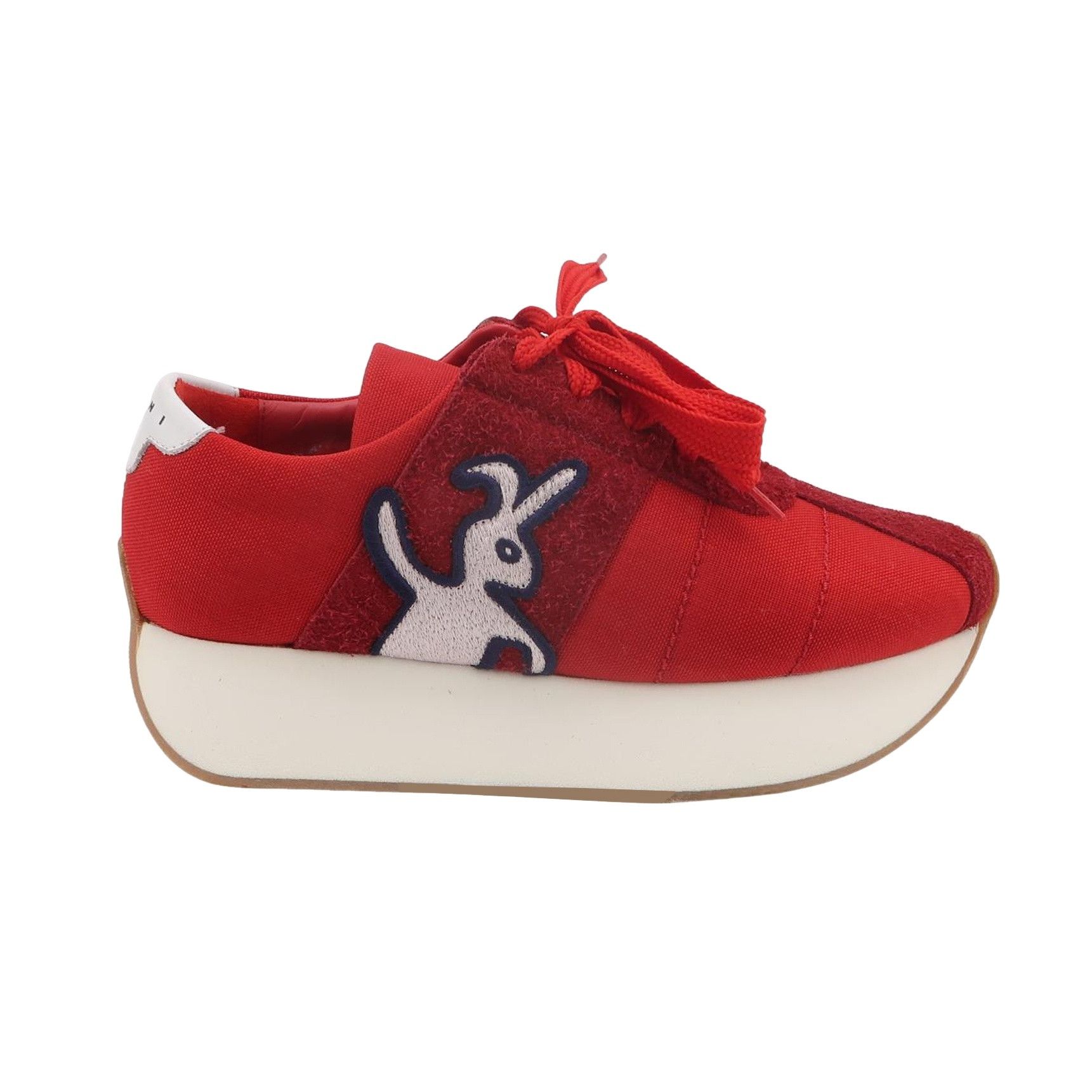 Marni Marni Dance Bunny Red Canvas Sneakers 41 Size US 8 / EU 41 - 1 Thumbnail