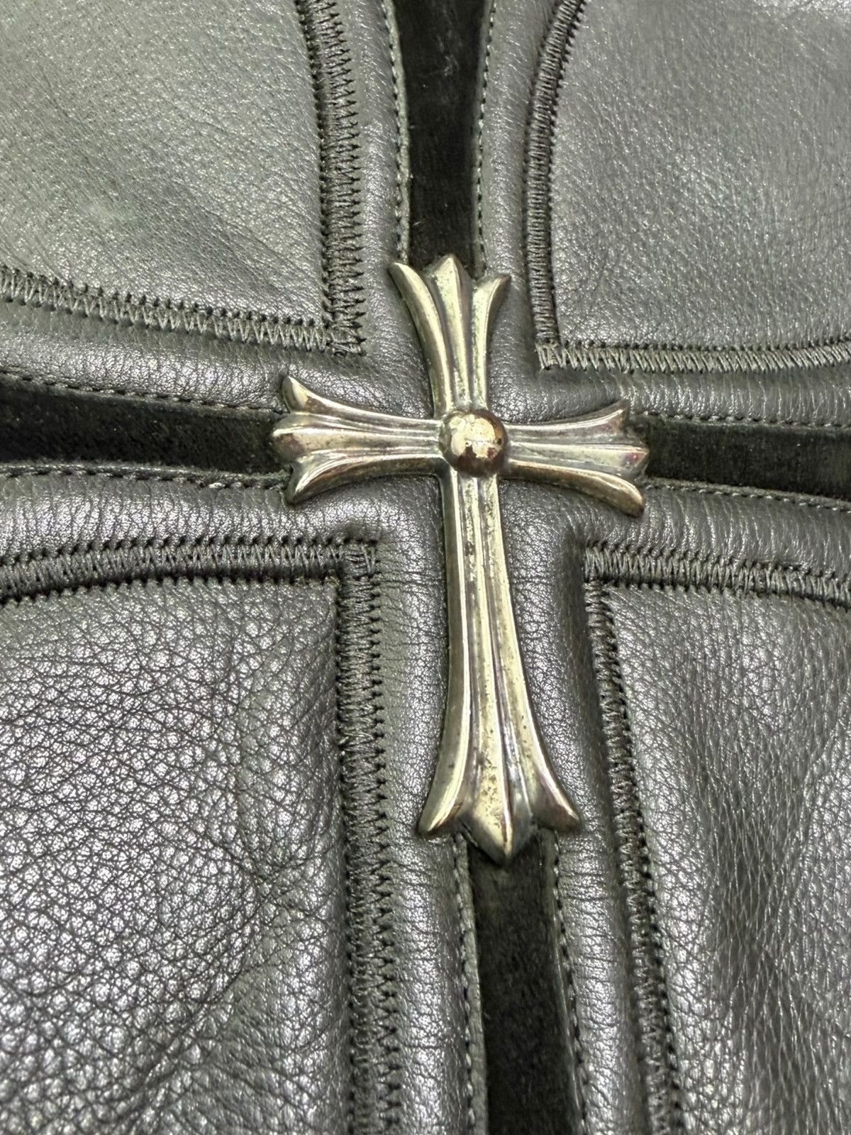Chrome Hearts Chrome Hearts Leather Biker Jacket Size US S / EU 44-46 / 1 - 5 Thumbnail