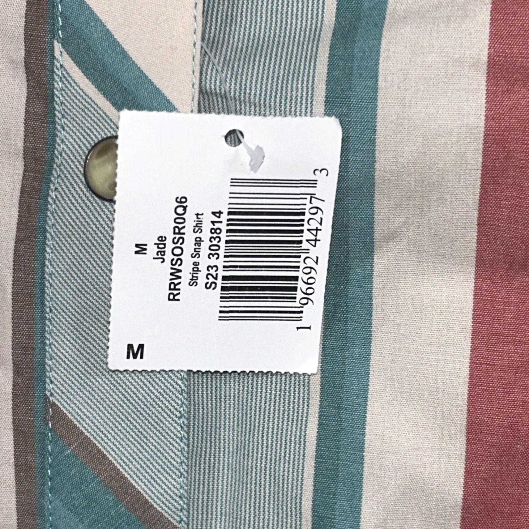 Denime Rock & Roll Denim Shirt Aztec Pearl Snap Long Sleeve Womens Size M Multicolor Denim Shirt Size M / US 6-8 / IT 42-44 - 4 Thumbnail