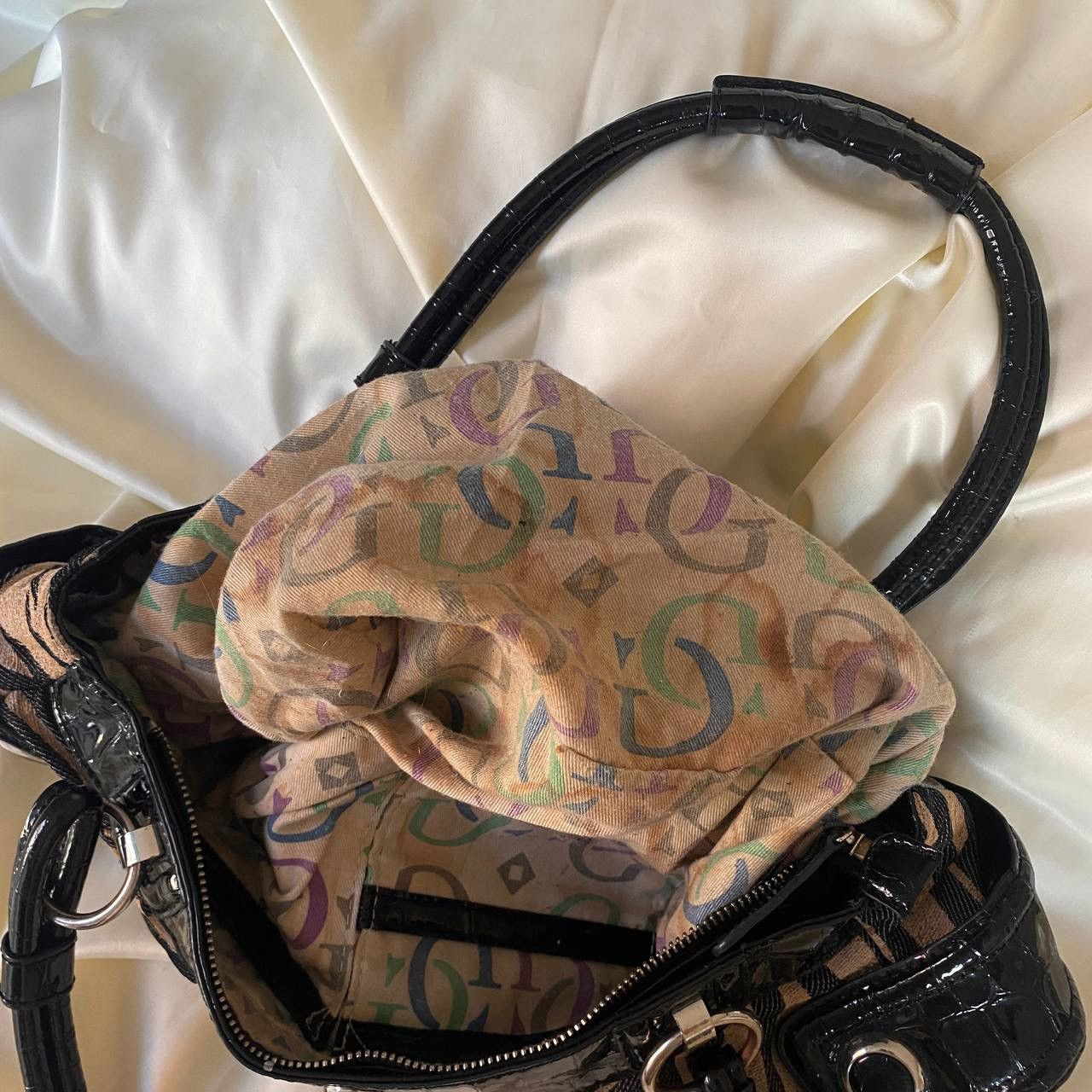 Guess Vintage Guess zebra patterned tote shoulder bag Size ONE SIZE - 7 Thumbnail