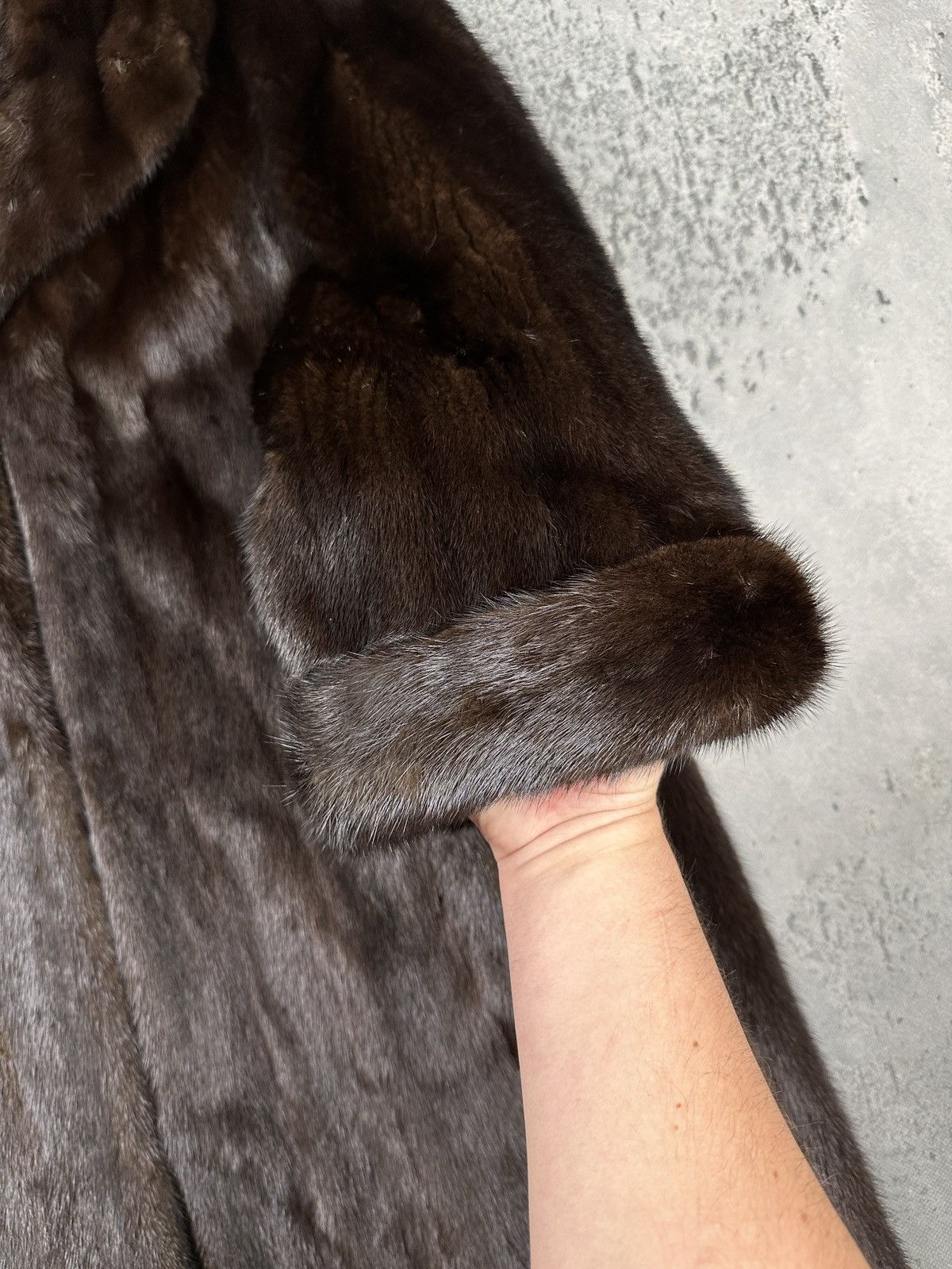Sagafurs Rare Vintage SAGA Mink Royal Brown Full-Length Fur Lux Coat Size L / US 10 / IT 46 - 13 Thumbnail