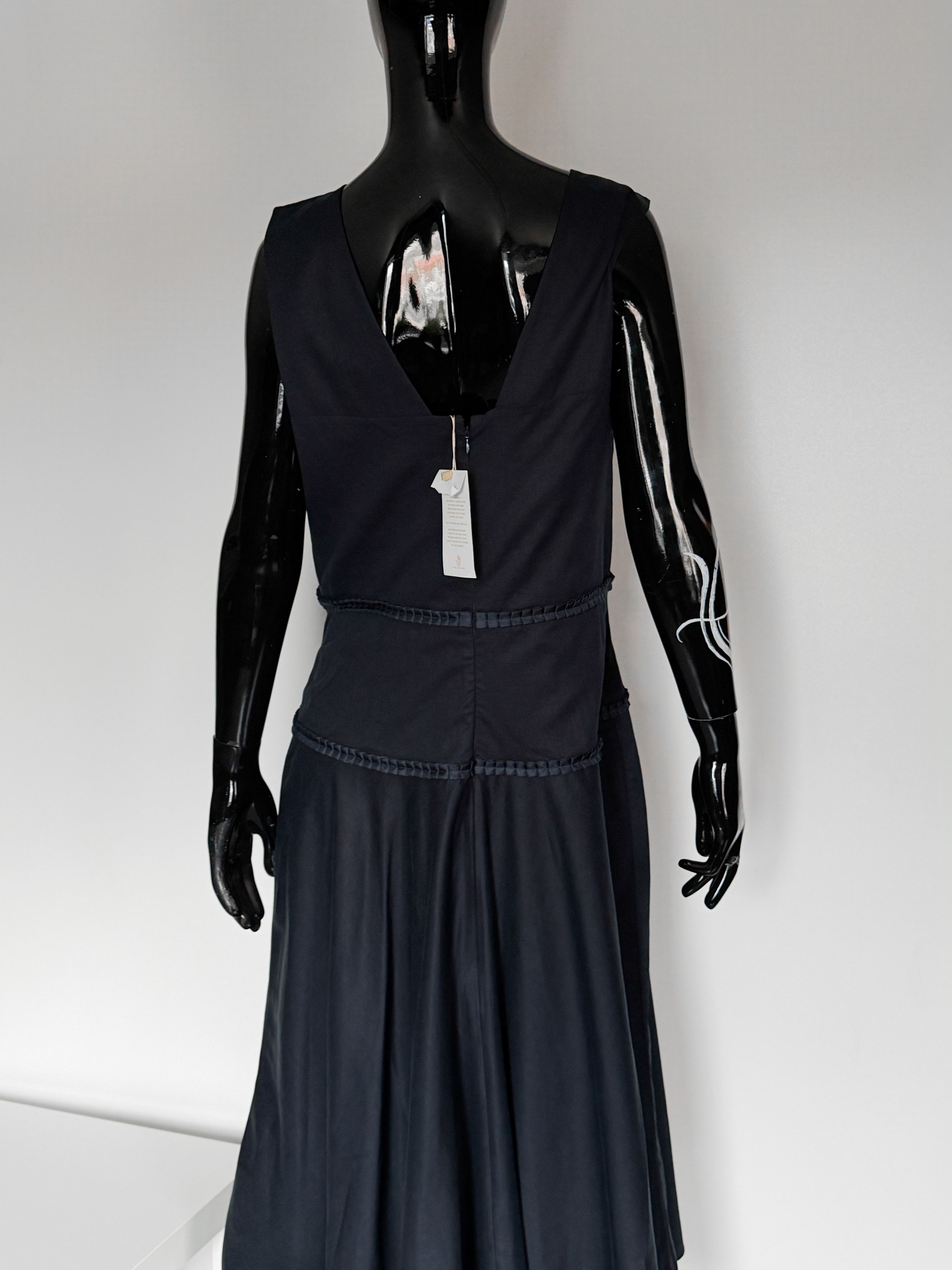 Other Varana London Luxury Navy Sleeveless Dress Cotton Lining Size L / US 10 / IT 46 - 11 Thumbnail