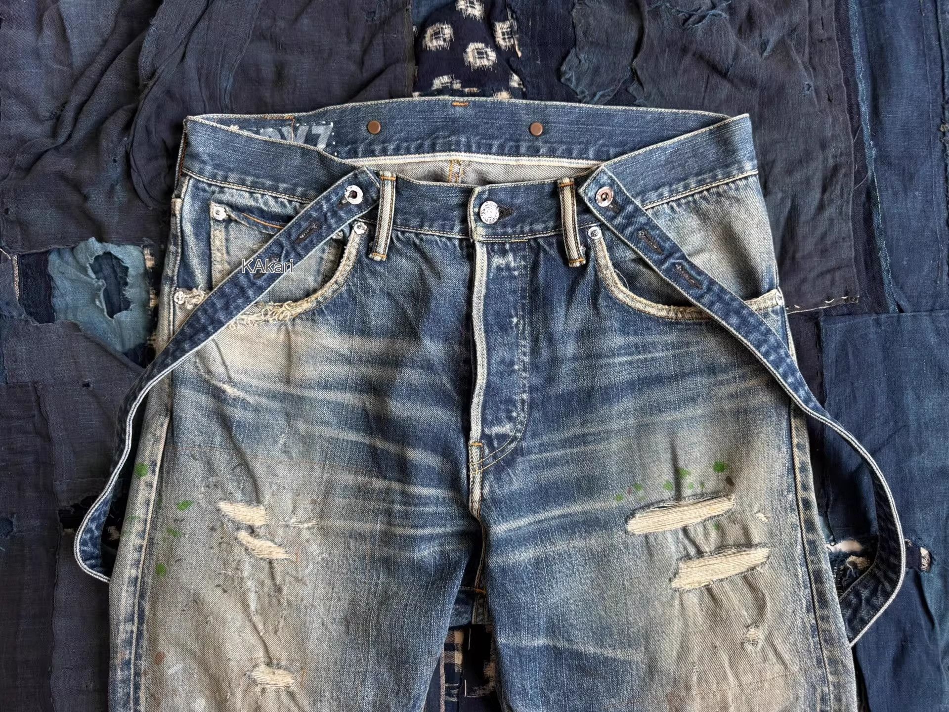 Visvim VISVIM 19AW TRAVAILLER BRACES DRY DENIM Size US 41 - 3 Thumbnail