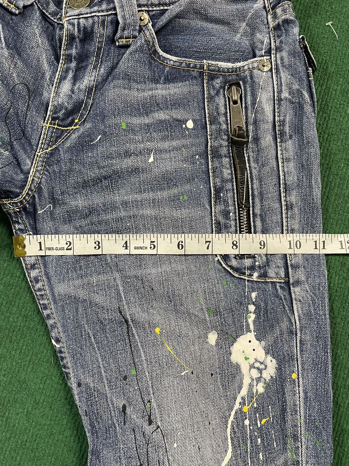 Levi's Levis Paint Splatter Flair Cutting Very Rare Jeans Size US 32 / EU 48 - 17 Thumbnail