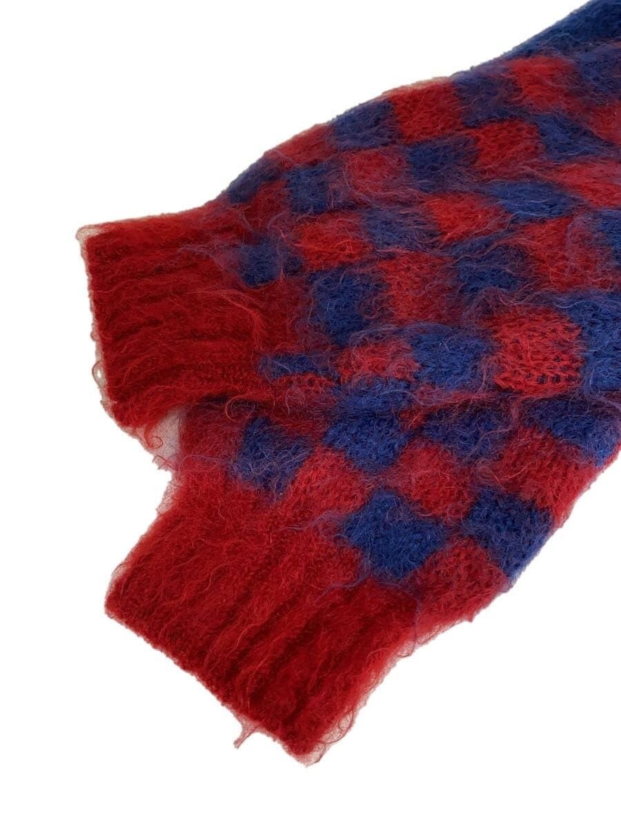 Undercover Checkered Mohair Knit Sweater Size US L / EU 52-54 / 3 - 3 Thumbnail